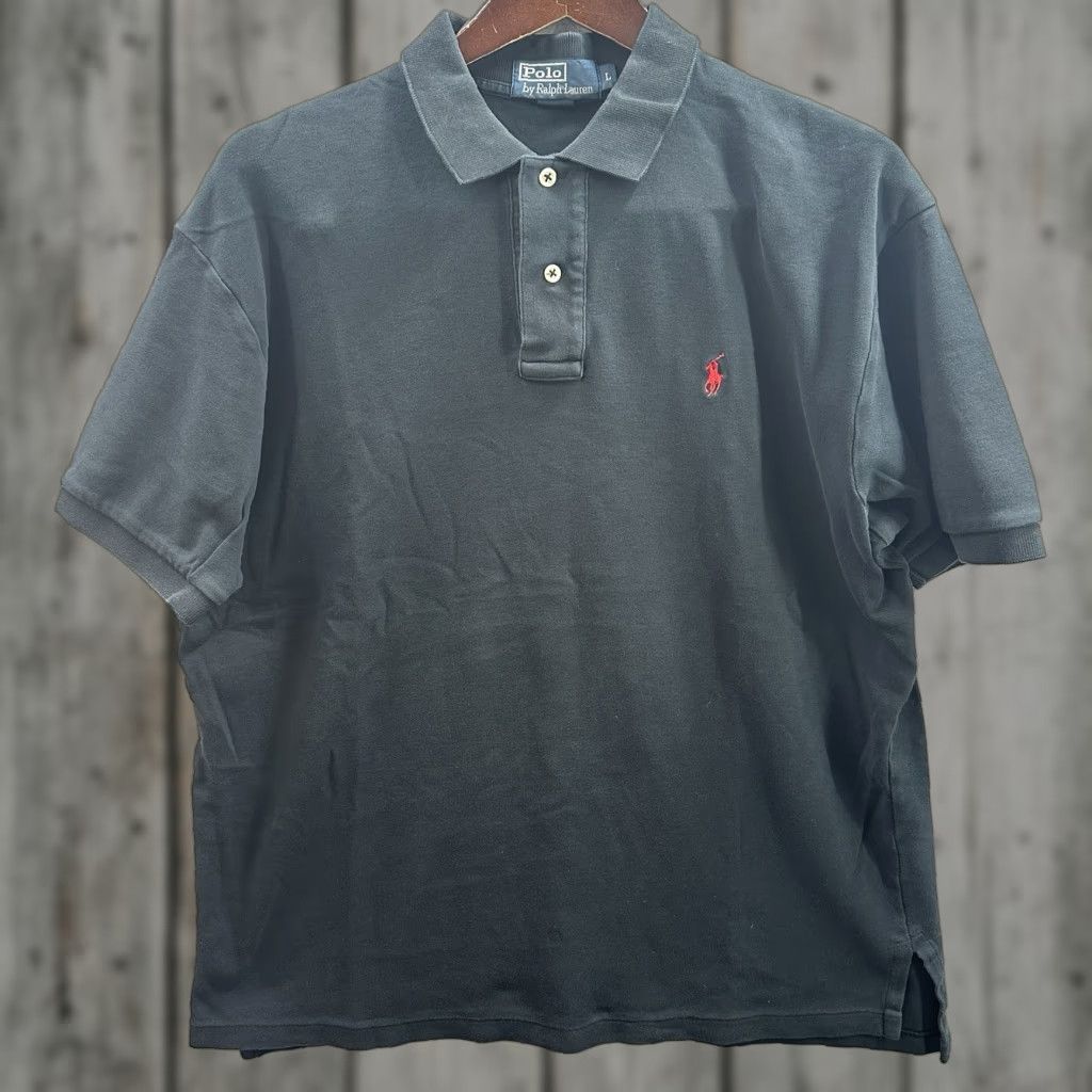 Polo Ralph Lauren VINTAGE Polo Ralph Lauren Polo Shirt Mens Large Small Pony Shirt Blue Red Preppy Dad Size US L / EU 52-54 / 3 - 1 Thumbnail