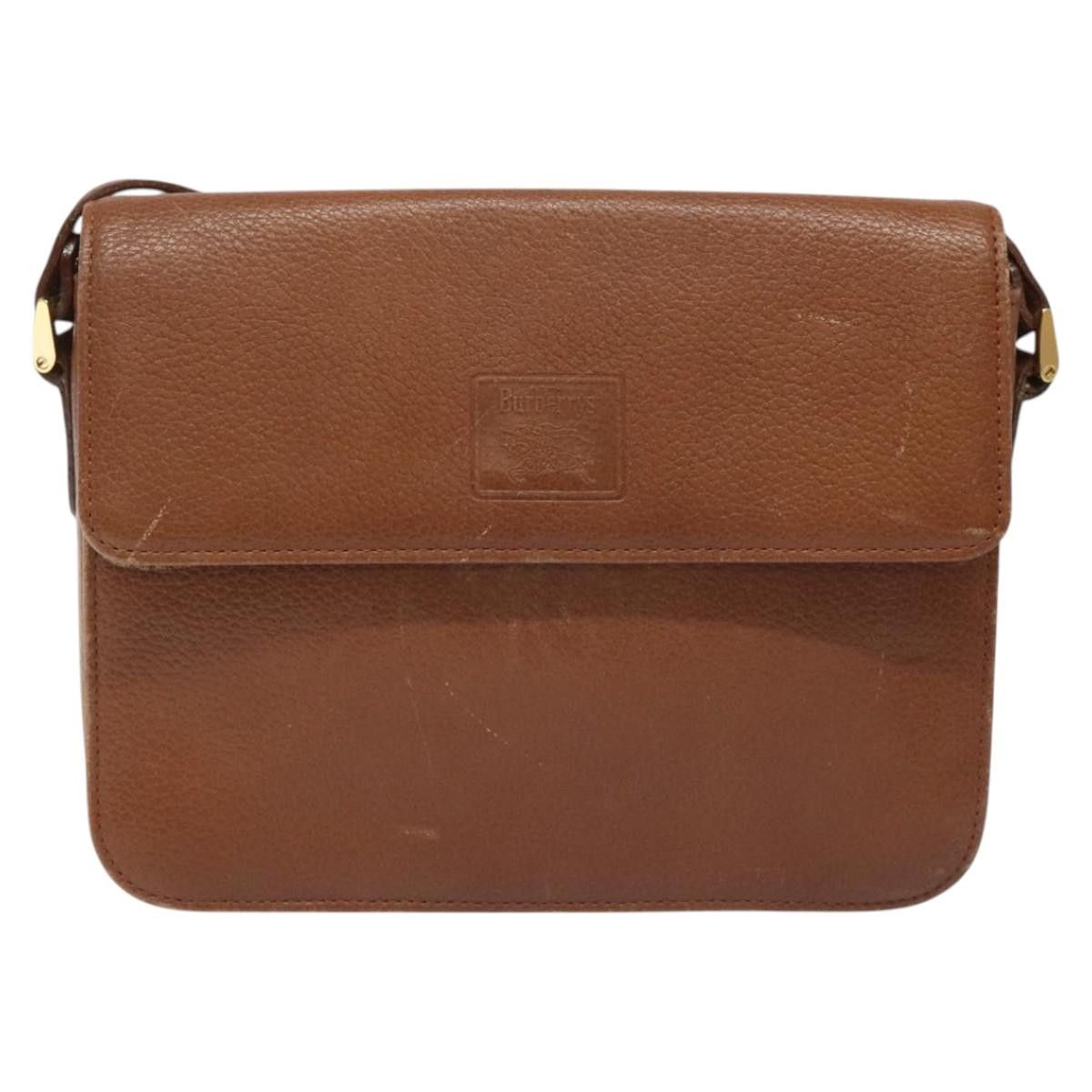 Burberry Burberry Shoulder Bag Leather Brown Gold Size ONE SIZE - 13 Thumbnail