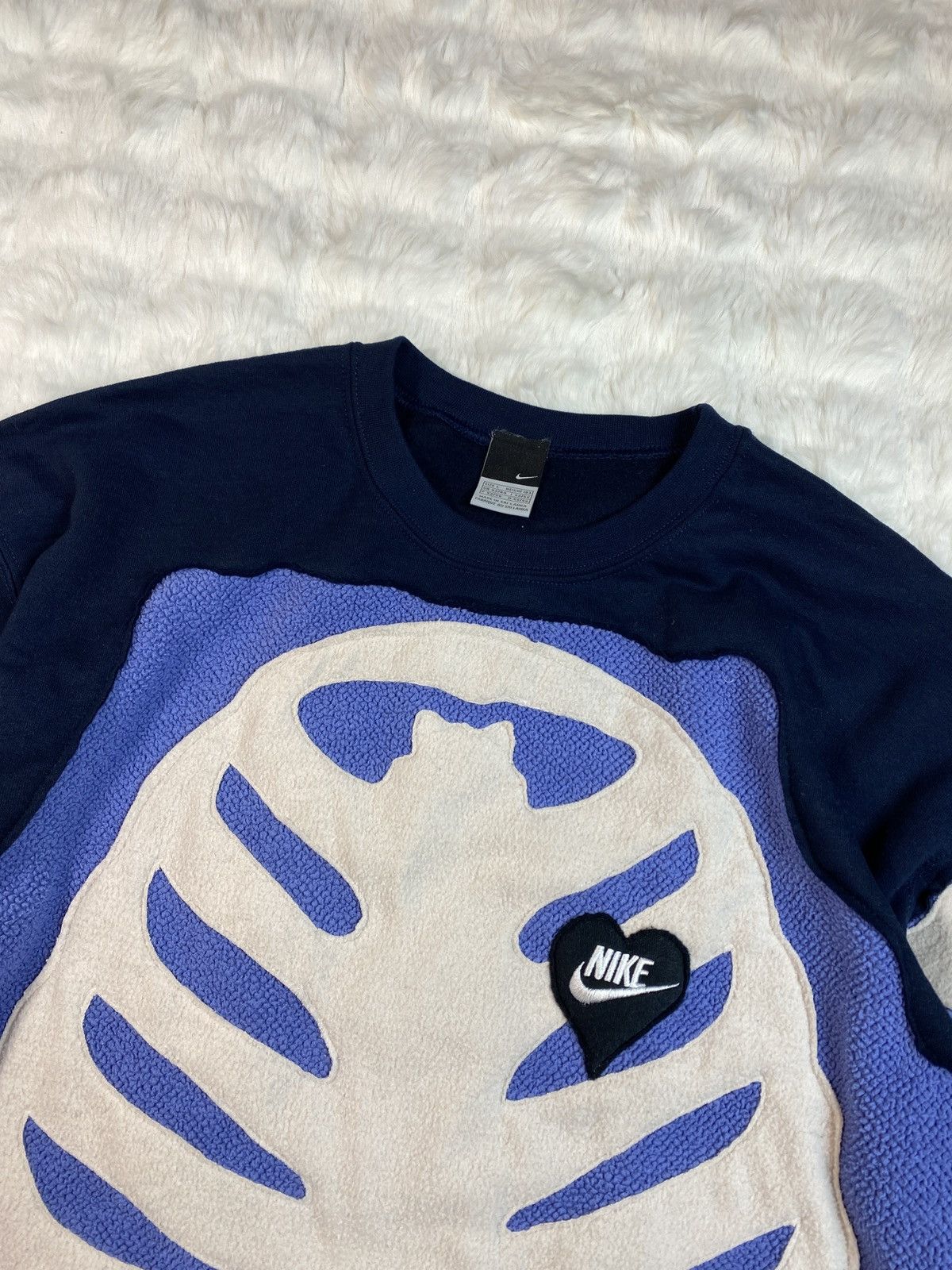 Japanese Brand × Nike × Vintage Nike Custom Skeleton Crewneck Skull Bones Vintage Y2K Opium Size US L / EU 52-54 / 3 - 4 Thumbnail