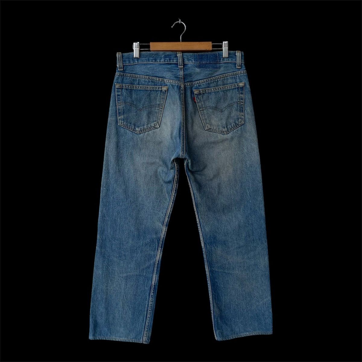 Levi's Vintage 80s Levi's 501 Heavy Vintage Wash Denim Jeans Size US 34 / EU 50 - 2 Thumbnail