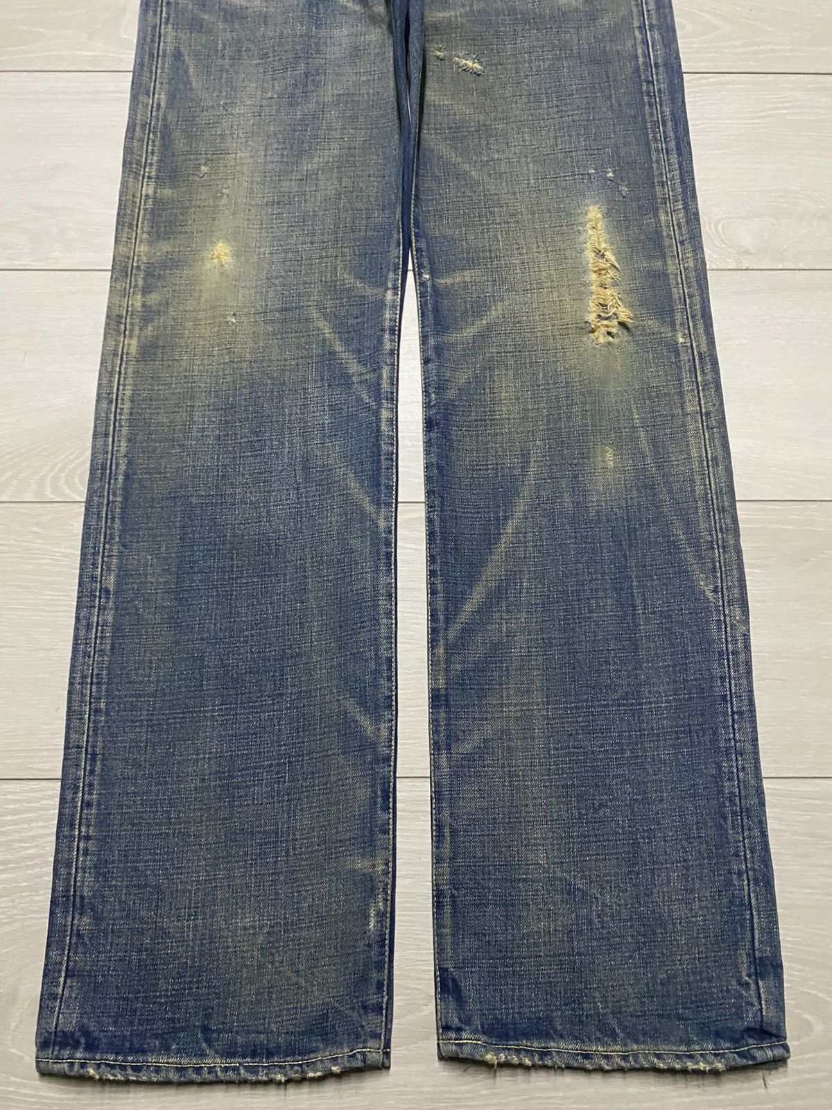 Levi's Vintage Levis Japan Mud Wash Rusty Distressed Loose Jeans Size US 33 - 5 Thumbnail