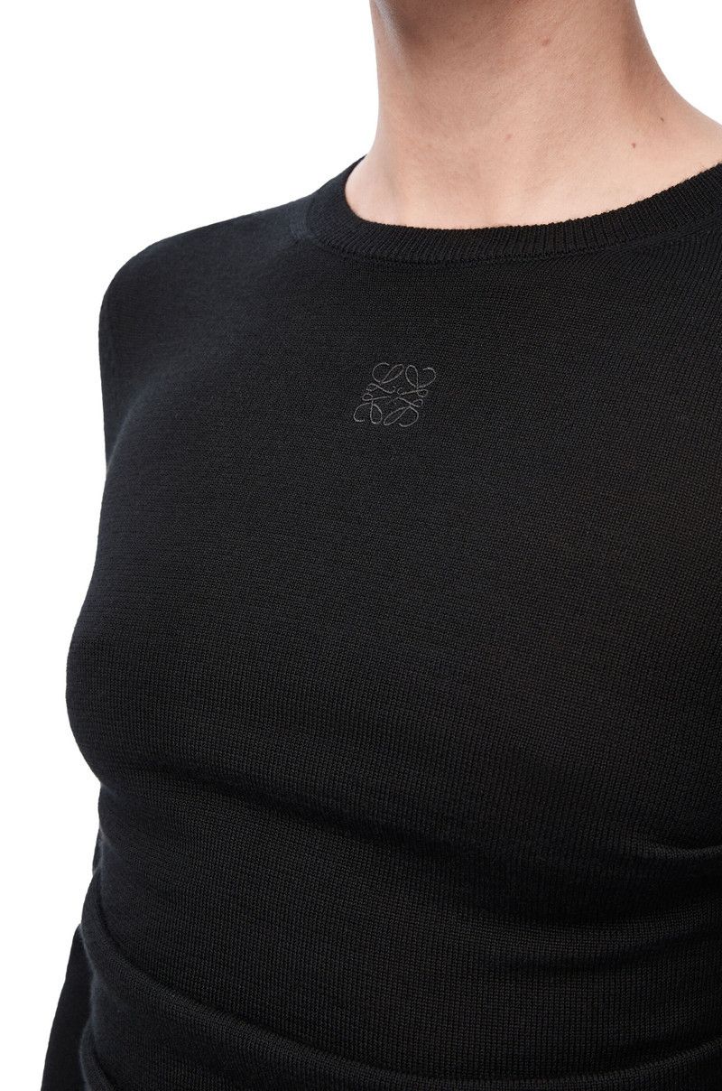 Loewe o1in1g0426 Draped Sweater in Black Size L / US 10 / IT 46 - 5 Thumbnail