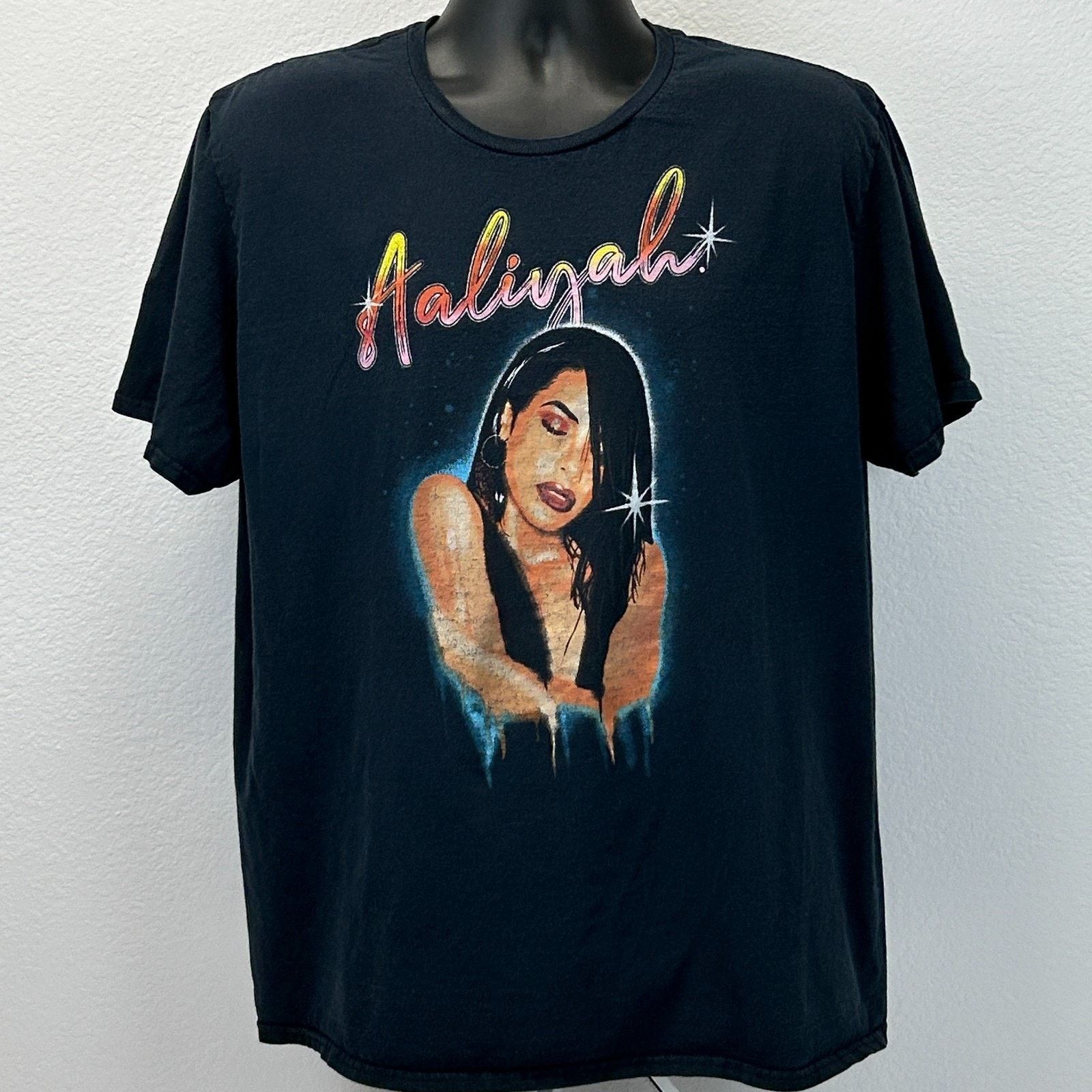 Other Aaliyah T Shirt Mens XL X-Large Black Rap Hip Hop Size US XL / EU 56 / 4 - 2 Thumbnail
