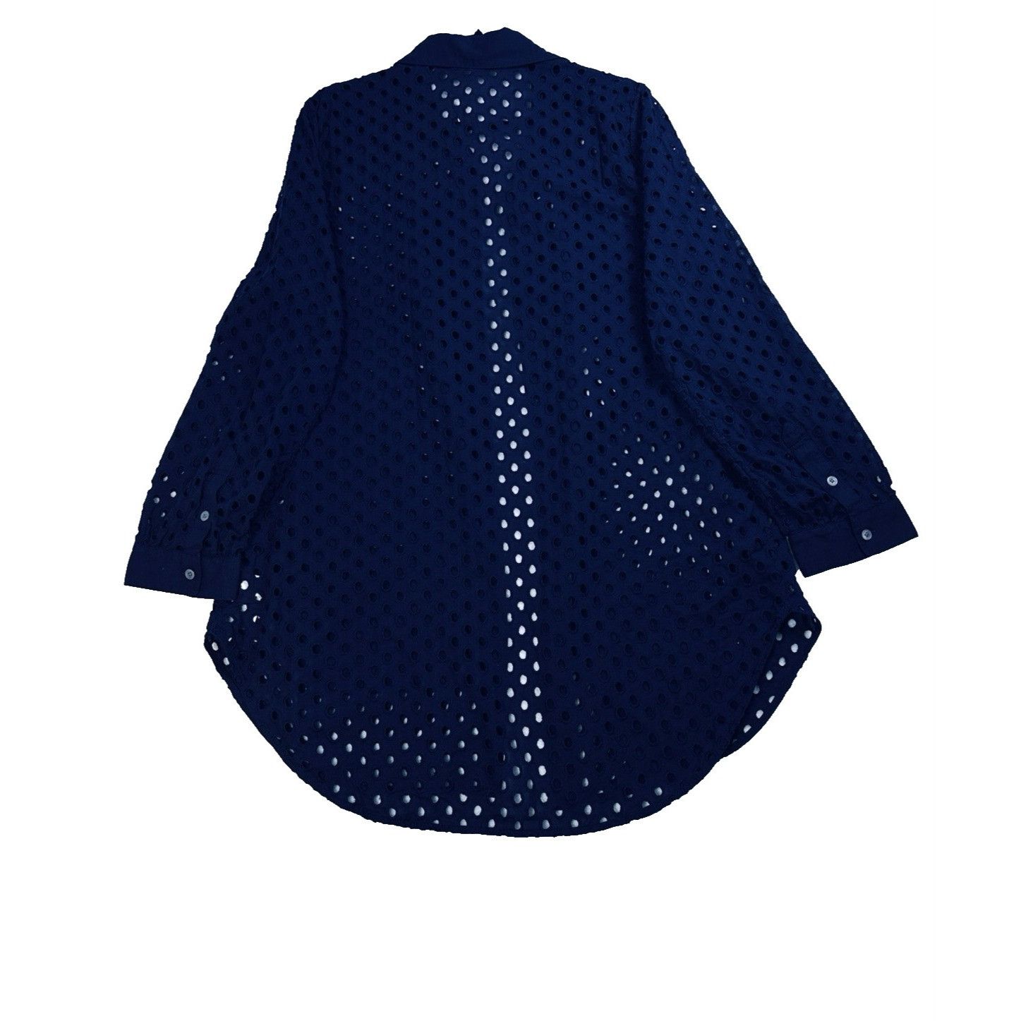 J.Crew J.Crew Factory Eyelet Swim Cover Up Tunic Shirt Navy Large Size L / US 10 / IT 46 - 5 Thumbnail