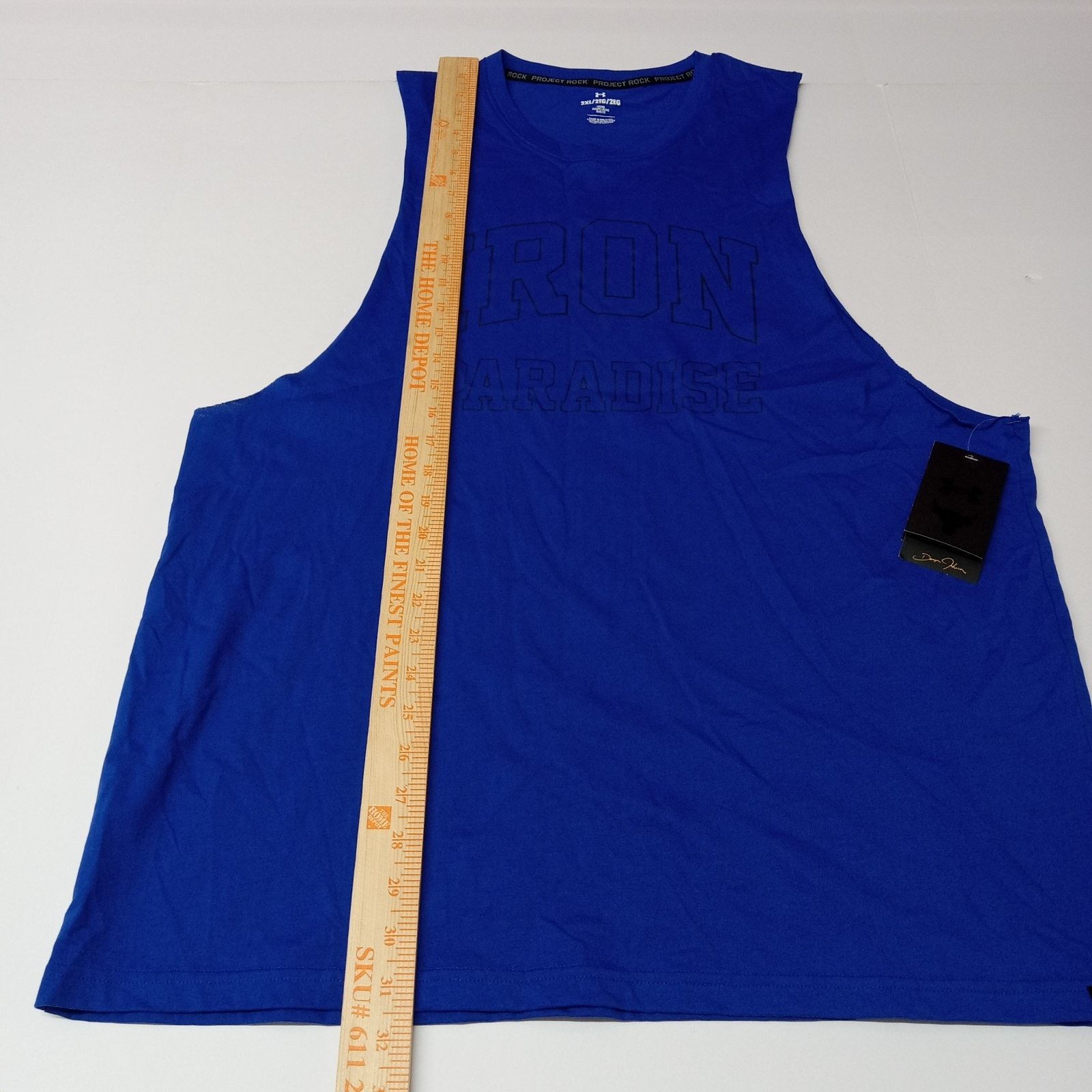Under Armour Under Armour Project Rock Iron Paradise Tank Men's 2XL Blue Size US XXL / EU 58 / 5 - 5 Thumbnail