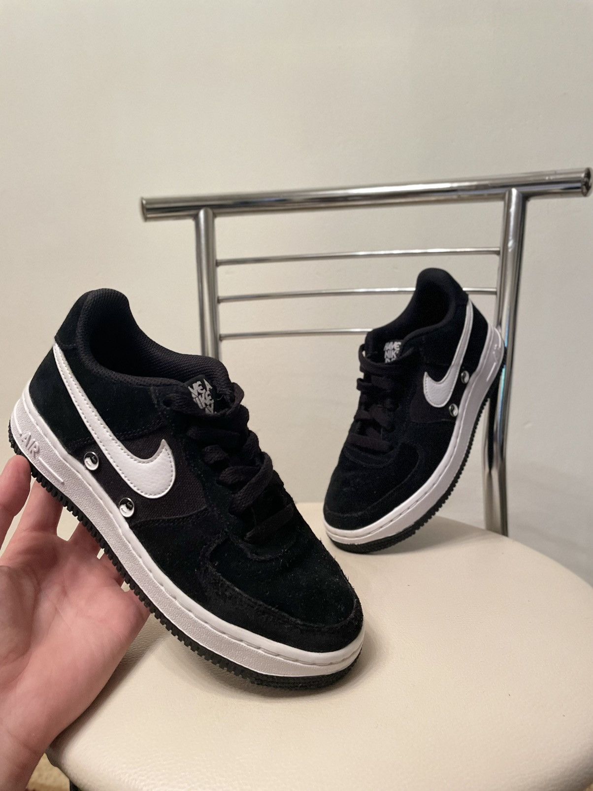 Nike × Nike ACG AIR FORCE 1 Low Top "Have A NIKE Day" GS LV8 Black Sneakers Shoes Size US 5.5 / IT 35.5 - 16 Thumbnail