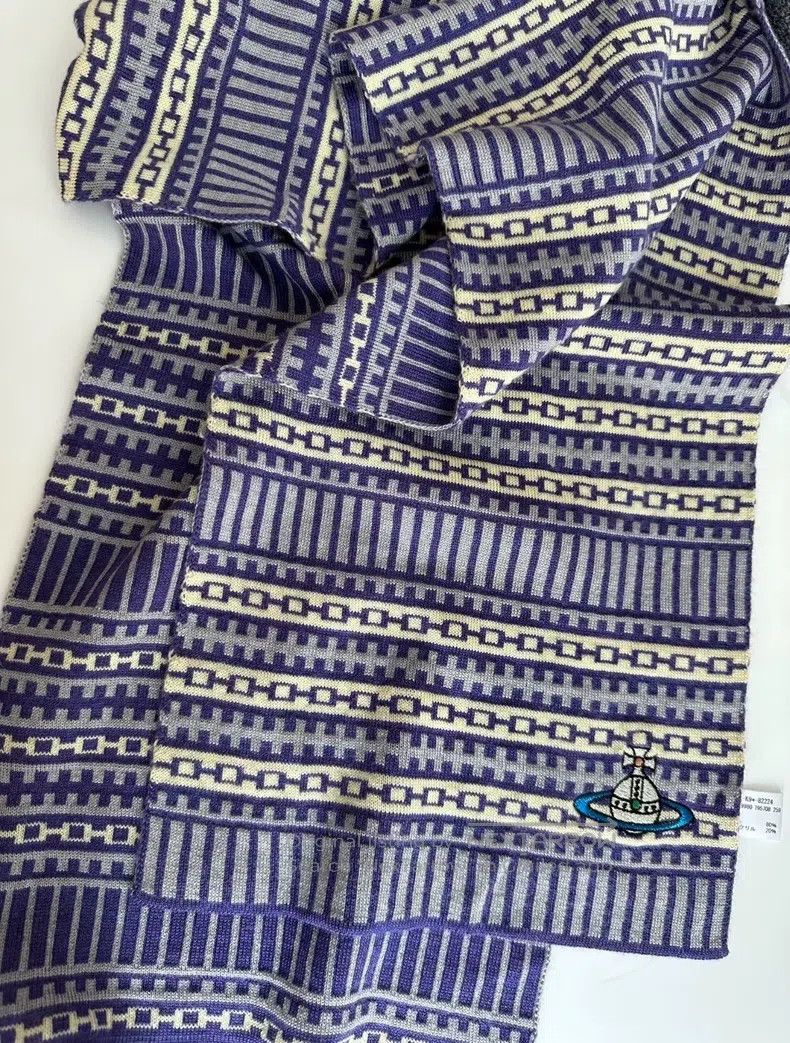 Vivienne Westwood Vivienne Westwood size 150*26cm Vintage knitted scarf Size ONE SIZE - 4 Thumbnail