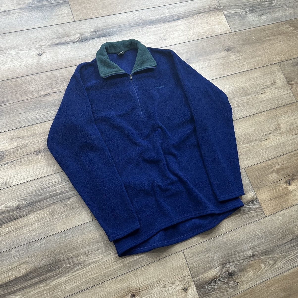 Patagonia Vintage 90s Patagonia Fleece Quarter Zip Pullover Size US M / EU 48-50 / 2 - 2 Thumbnail