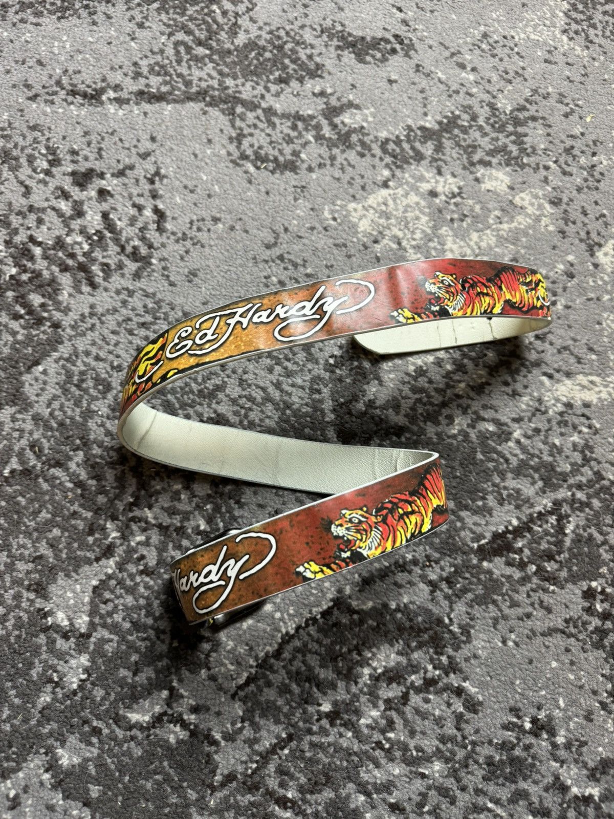 Ed Hardy × Japanese Brand × Vintage Vintage Y2K Ed Hardy Japanese Tiger Print Belts Size ONE SIZE - 5 Thumbnail