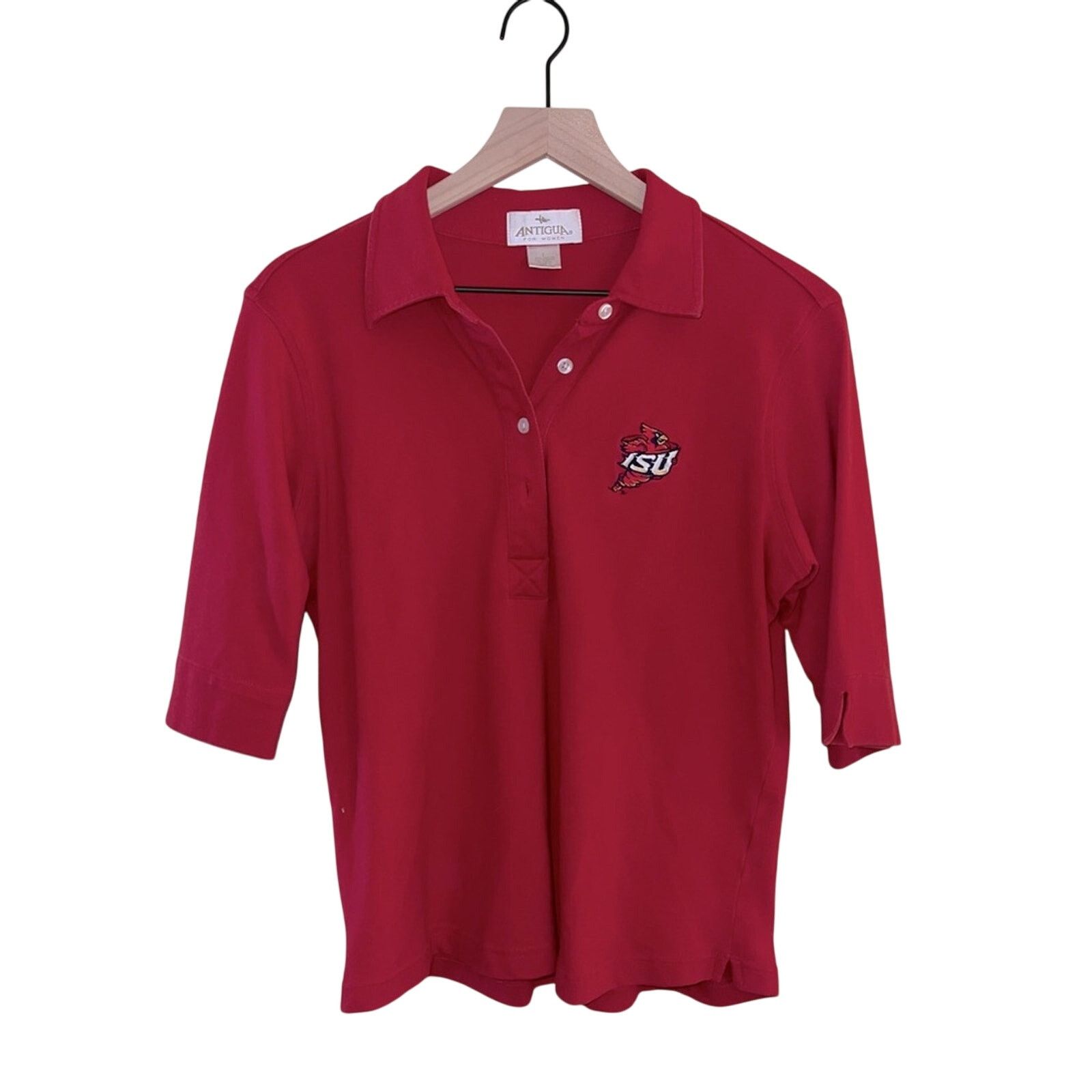 Antigua VNTG ANTIGUA IOWA STATE UNIVERSITY 80s embroidered shirt L Size L / US 10 / IT 46 - 1 Thumbnail