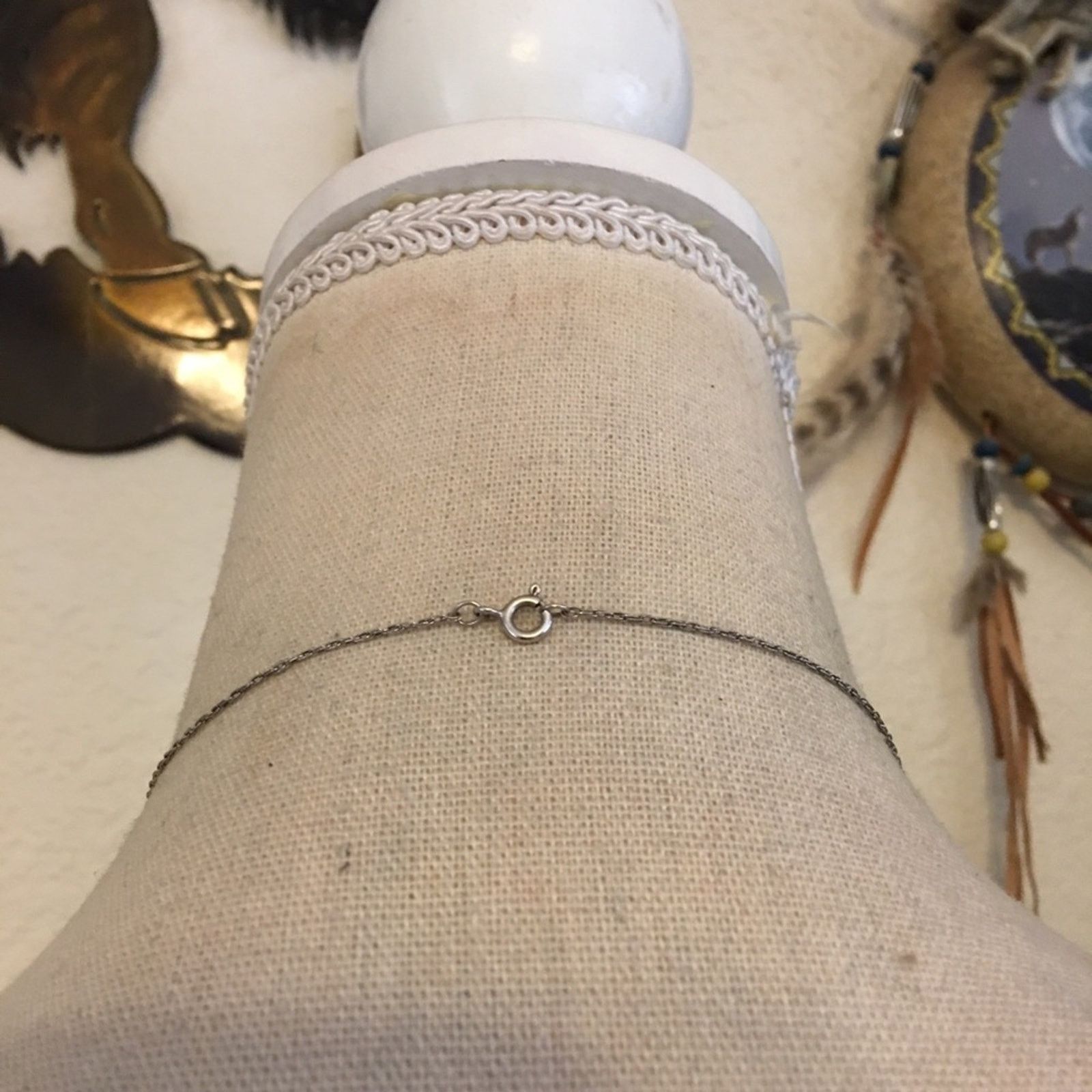 Vintage Vintage silver plated cage pendant & pearl w/chain Size ONE SIZE - 5 Thumbnail