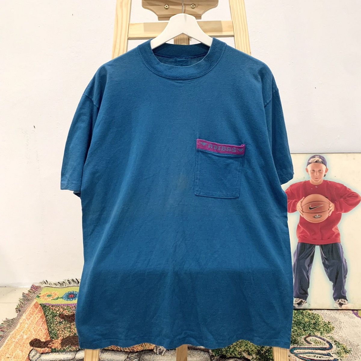 Adidas × Vintage Adidas VTG Pocket Tee Size US XL / EU 56 / 4 - 1 Thumbnail