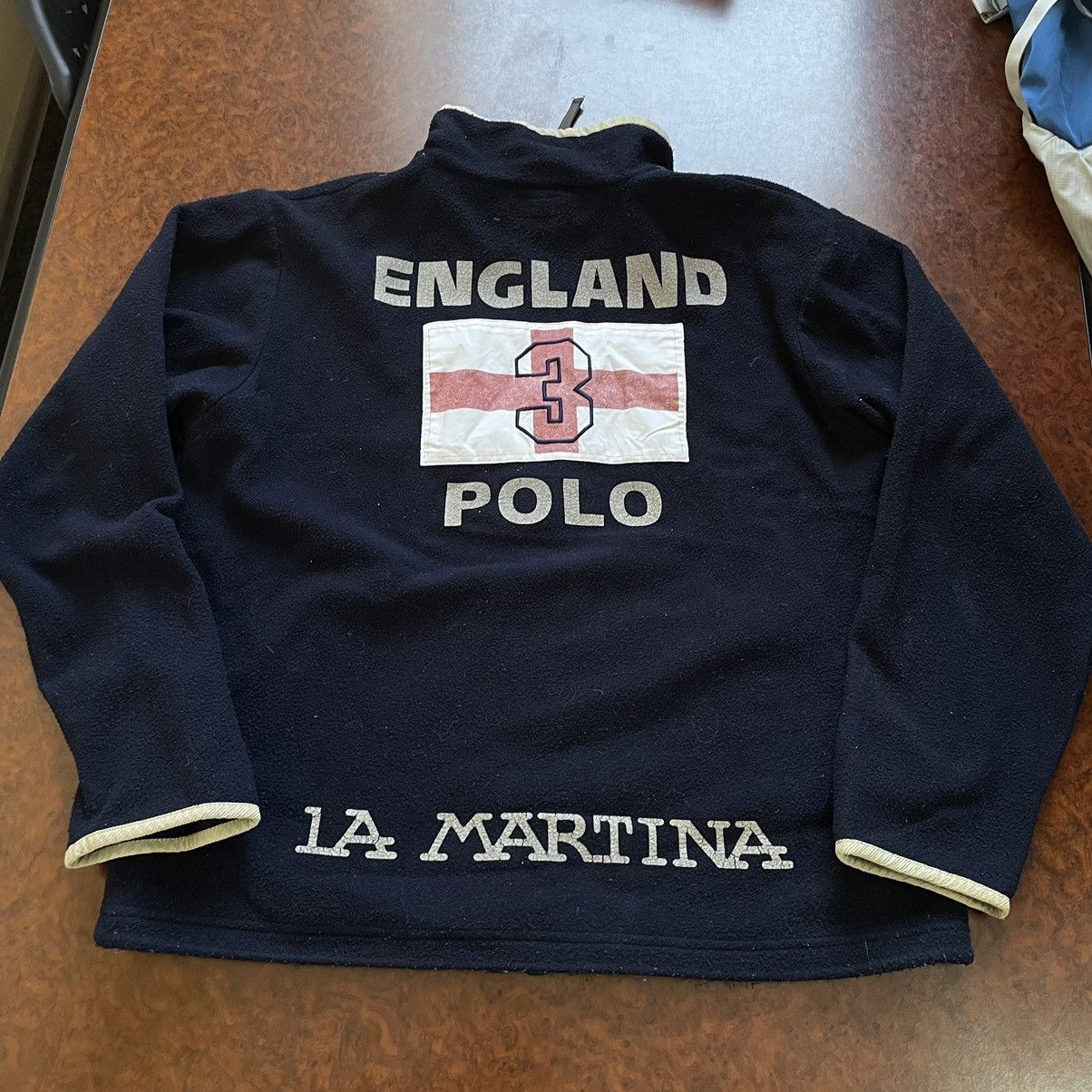 La Martina × Vintage ENGLAND POLO LA MARTINA FLEECE JACKET London Rugby SHERPA Size US L / EU 52-54 / 3 - 1 Thumbnail
