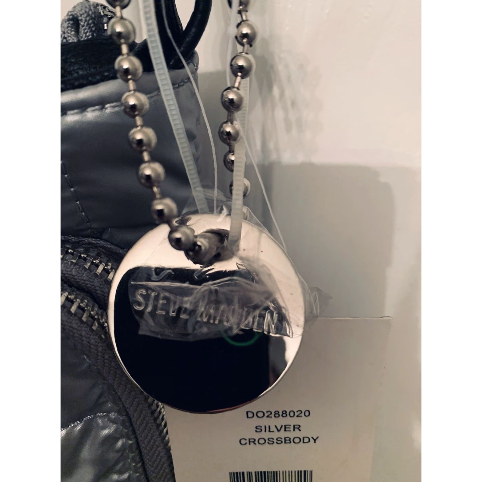 Steve Madden VINTAGE Steve Madden Crossbody Handbag Women Leather Black Medium Silver Hardware Zip Size ONE SIZE - 6 Thumbnail