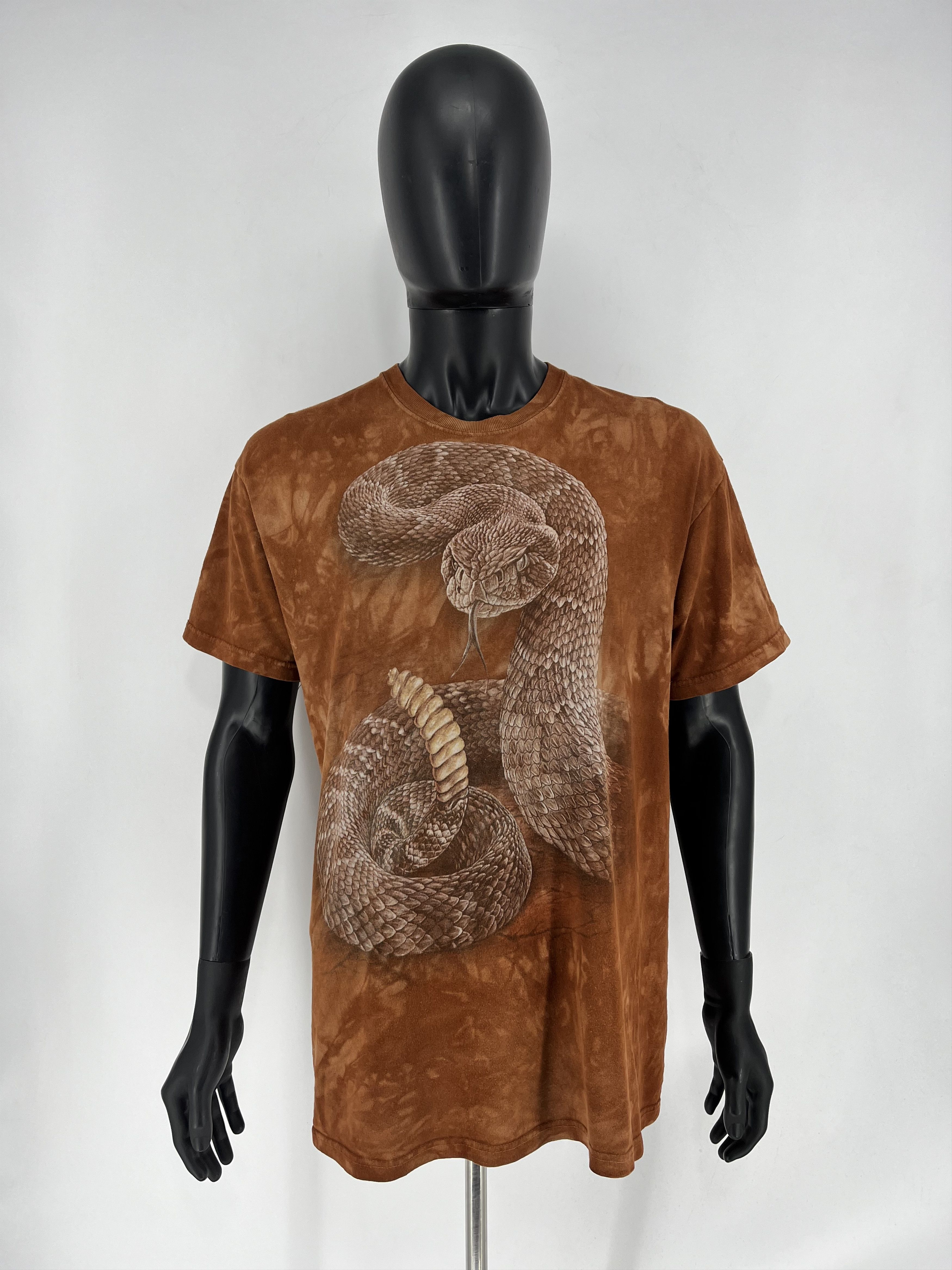 The Mountain × Vintage Y2K The Mountain Rattle Snake Graphic tee 00s orange tiedye Size US L / EU 52-54 / 3 - 2 Thumbnail
