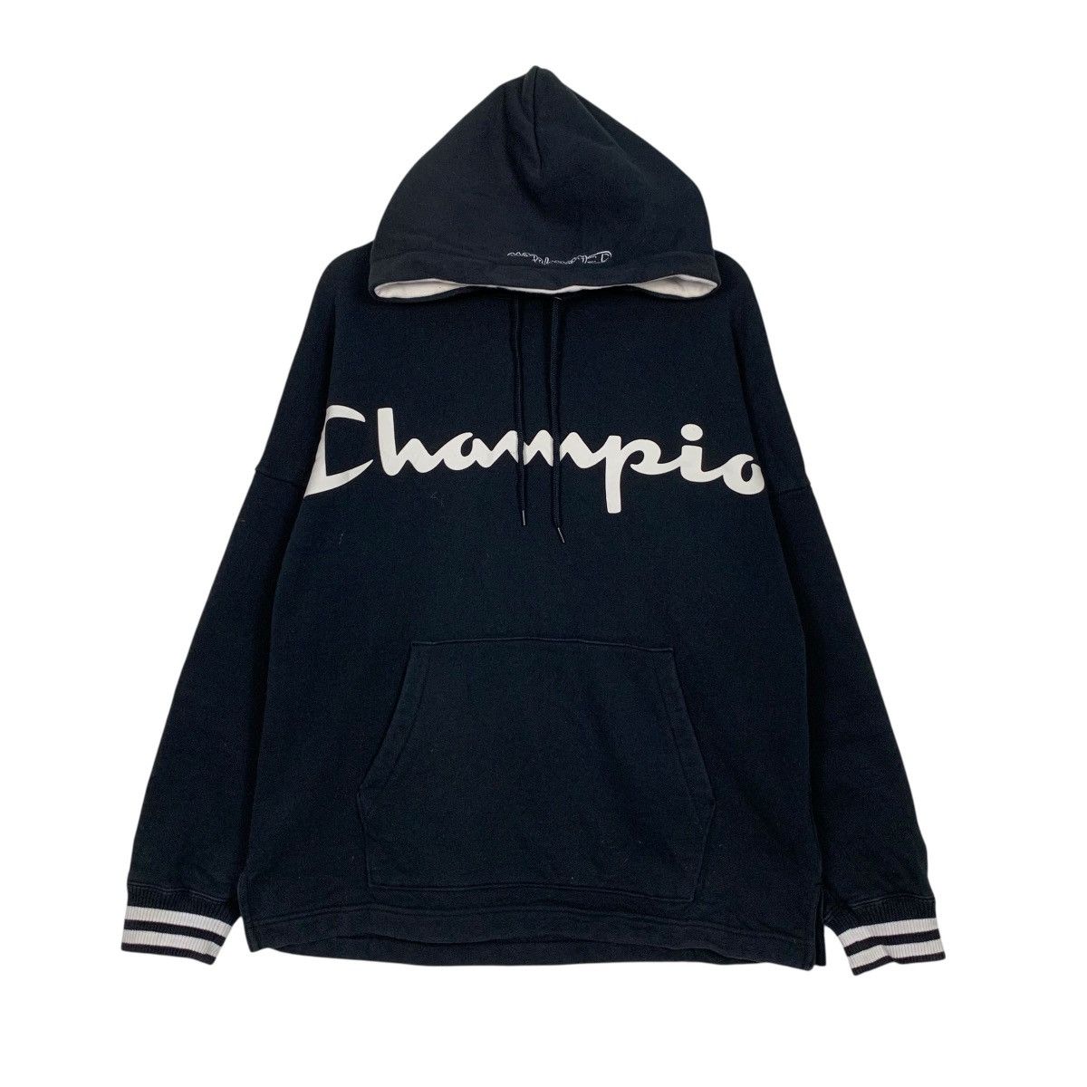 Champion CHAMPION Big Logo Pullover Hoodie Sweatshirt #3546-C162 Size US L / EU 52-54 / 3 - 1 Thumbnail