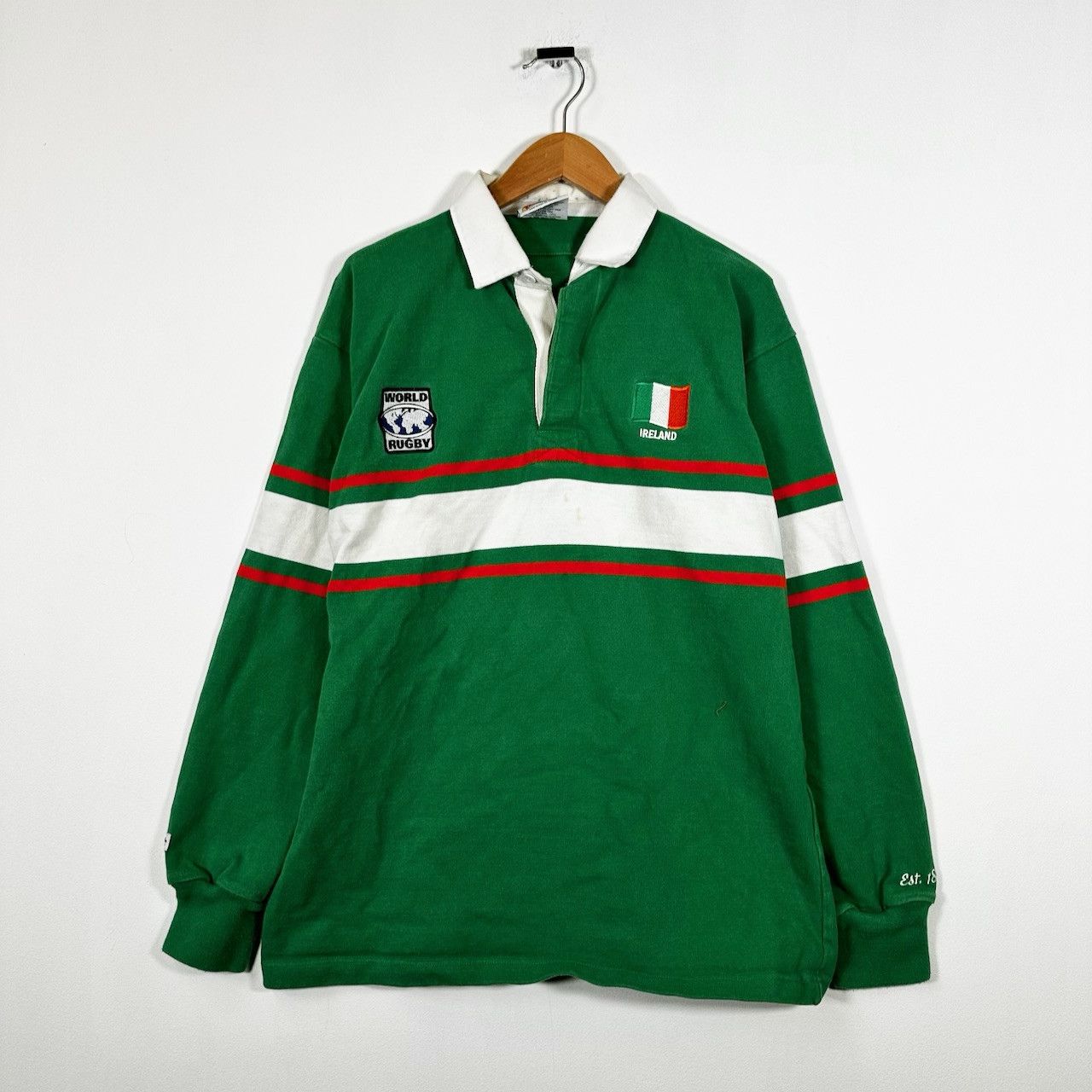 Streetwear Vintage Barbarian Rugby Wear Ireland Rugby Shirt Grailed