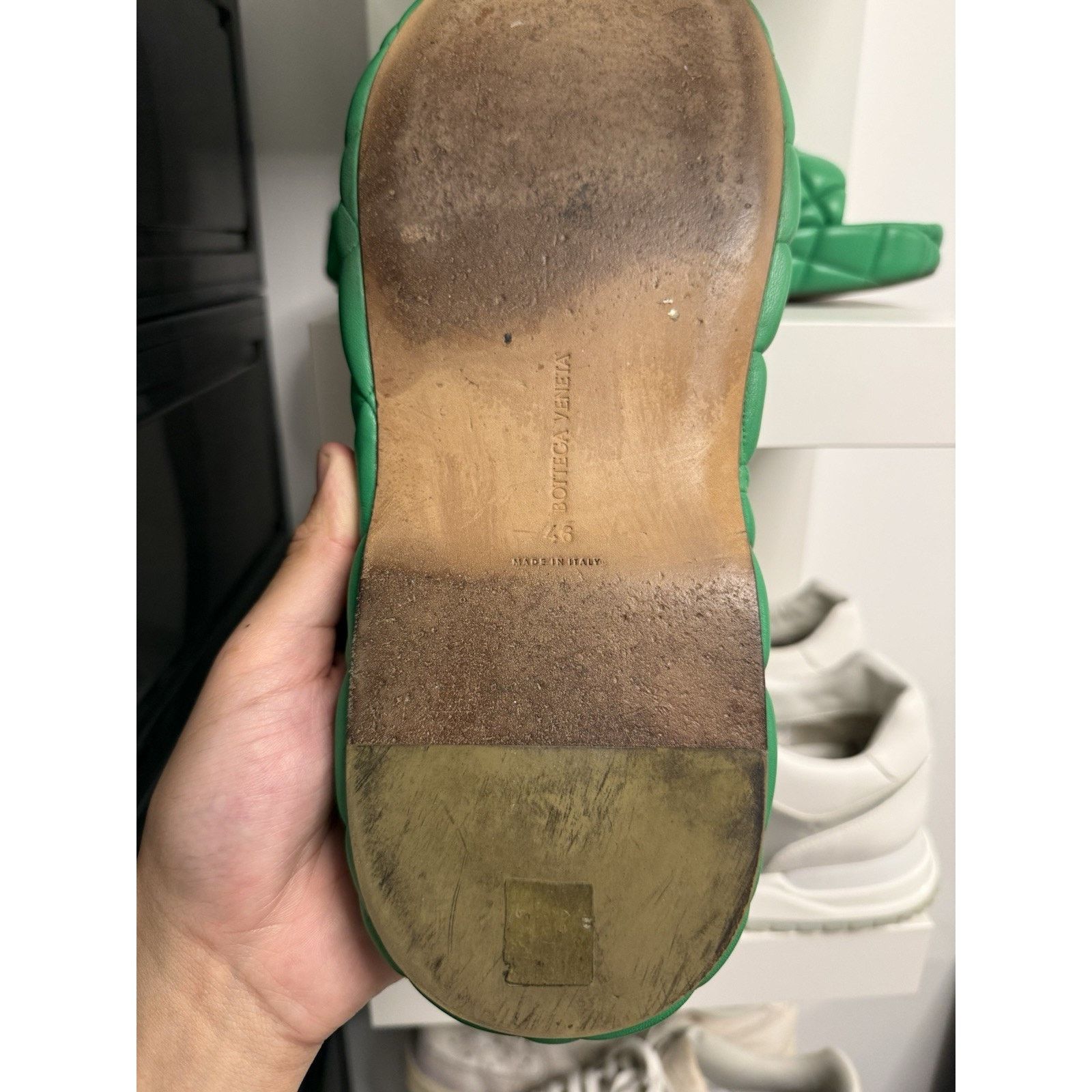 Bottega Veneta Bottega Veneta Padded Leather Sandals - Size 46 Size US 13 / EU 46 - 11 Thumbnail
