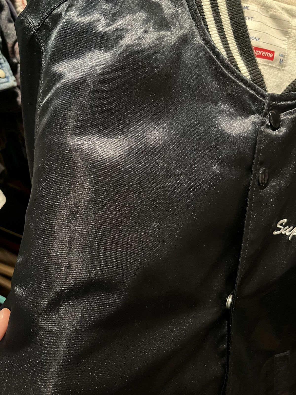 Supreme God bless America satin jacket Size US M / EU 48-50 / 2 - 6 Thumbnail