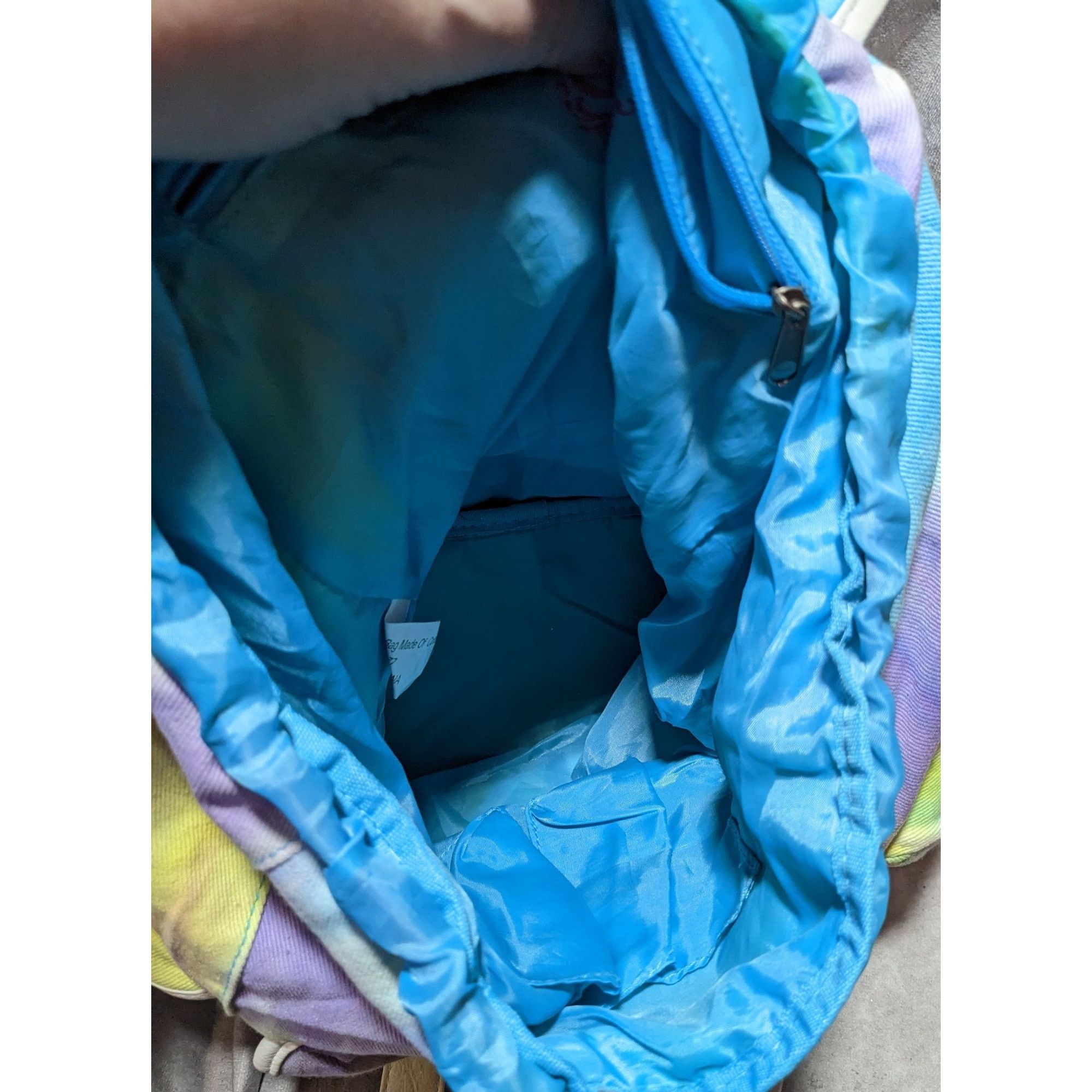 Other Candies Rainbow Tie Dye Glitter Strap Backpack Size ONE SIZE - 25 Thumbnail