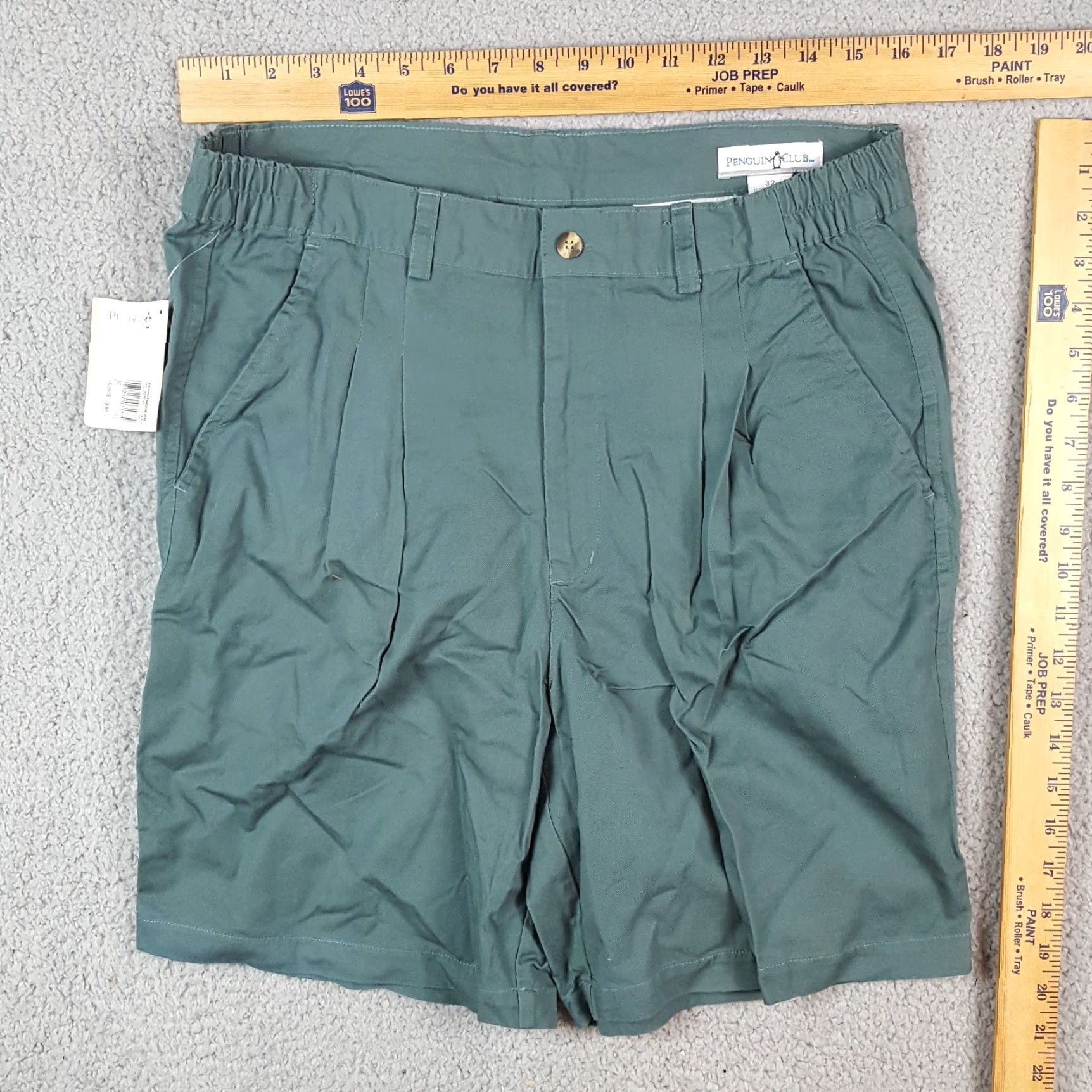 Vintage VINTAGE Penguin Club Green Pleated Chino Shorts Men's Size 32 Relaxed Fit Golf 90s Preppy Size US 32 / EU 48 - 2 Thumbnail
