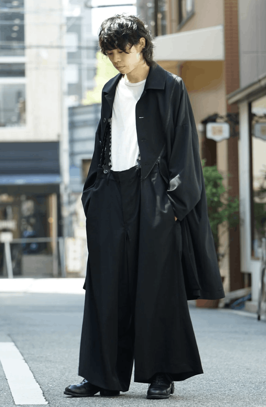 Yohji Yamamoto Yohji Yamamoto Pour Homme - Wool Wide Suspender Pants Size US 30 / EU 46 - 14 Thumbnail