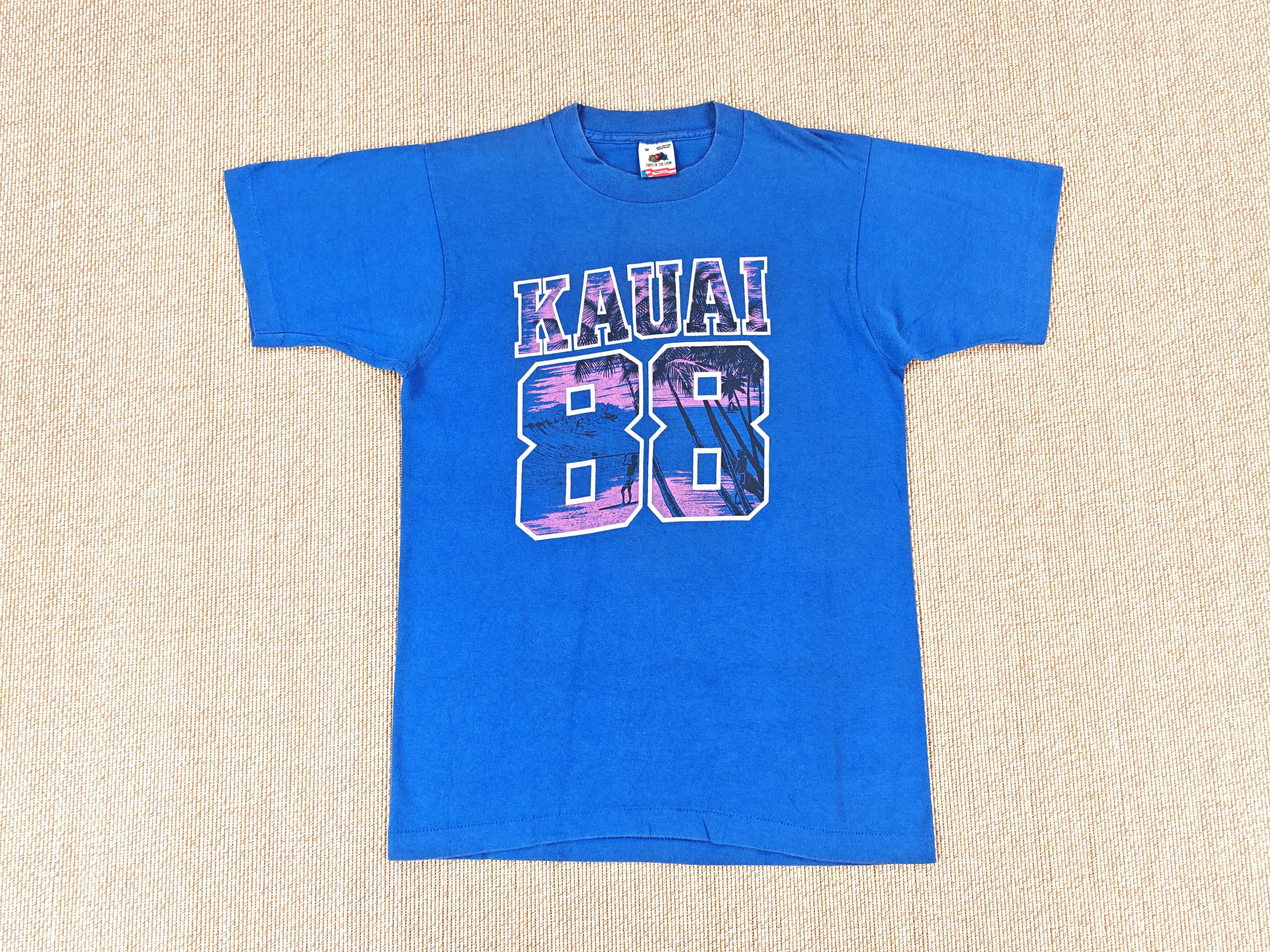 Vintage 1980s Hawaii Kauai 88 Big Logo Tee