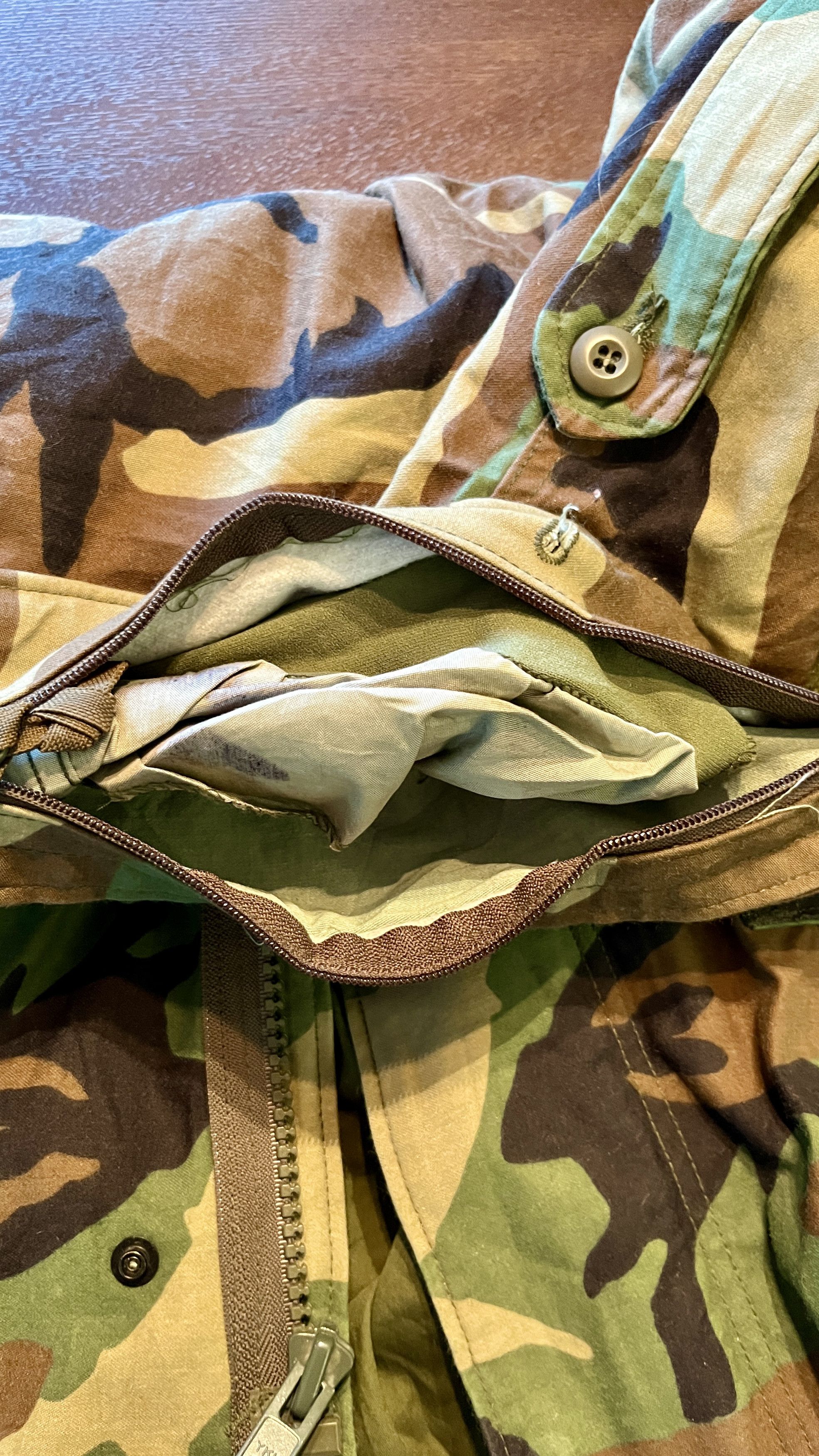 Vintage Vintage 1996 US Air Force Woodland Camo M-65 Field Jacket Size US M / EU 48-50 / 2 - 12 Thumbnail