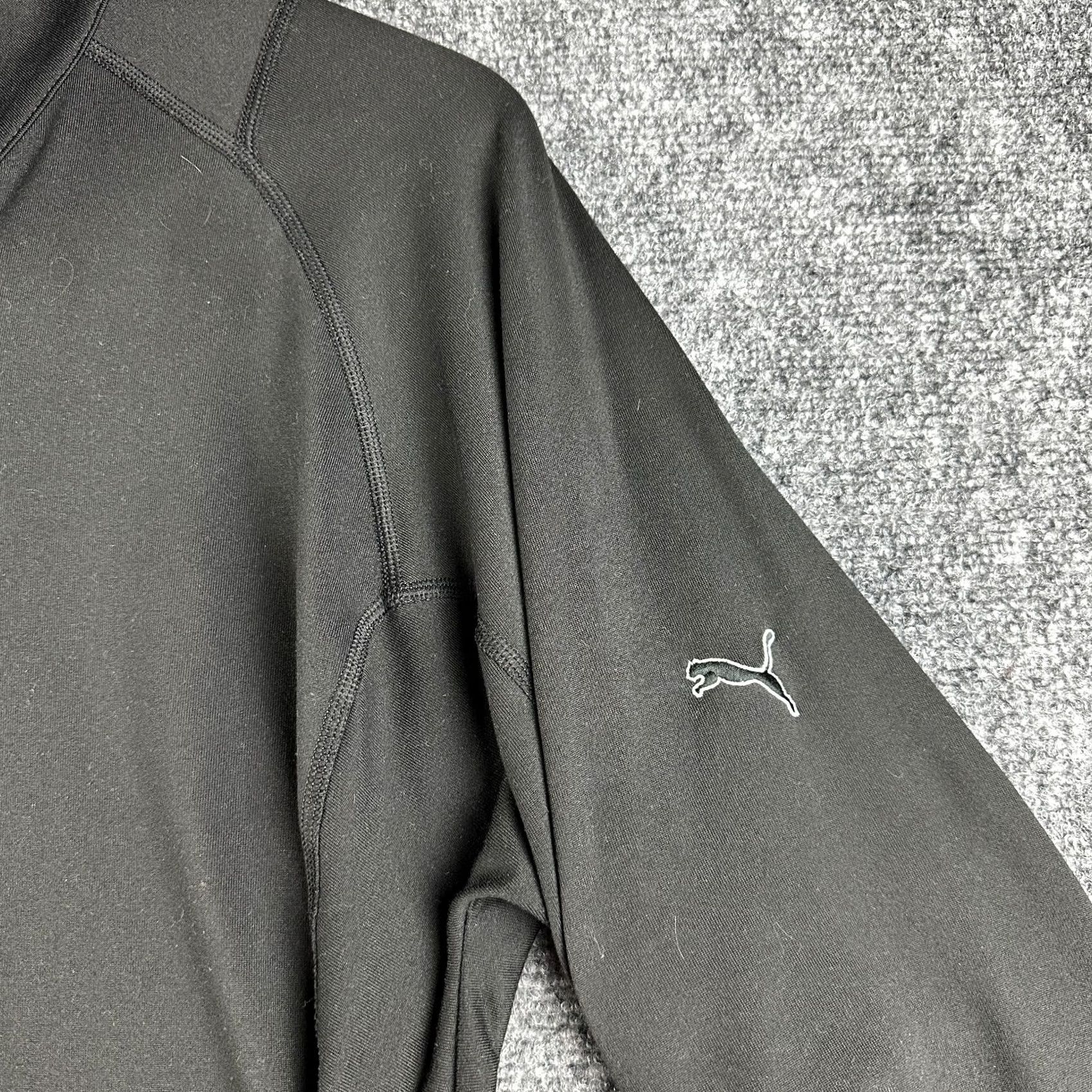Puma PUMA Golf Shirt Mens Medium 1/4 Zip Pullover Black Long Sleeve Stretch Seasonal Warm Cell Activewear Casual Dress Shirt Mens Size US M / EU 48-50 / 2 - 3 Thumbnail