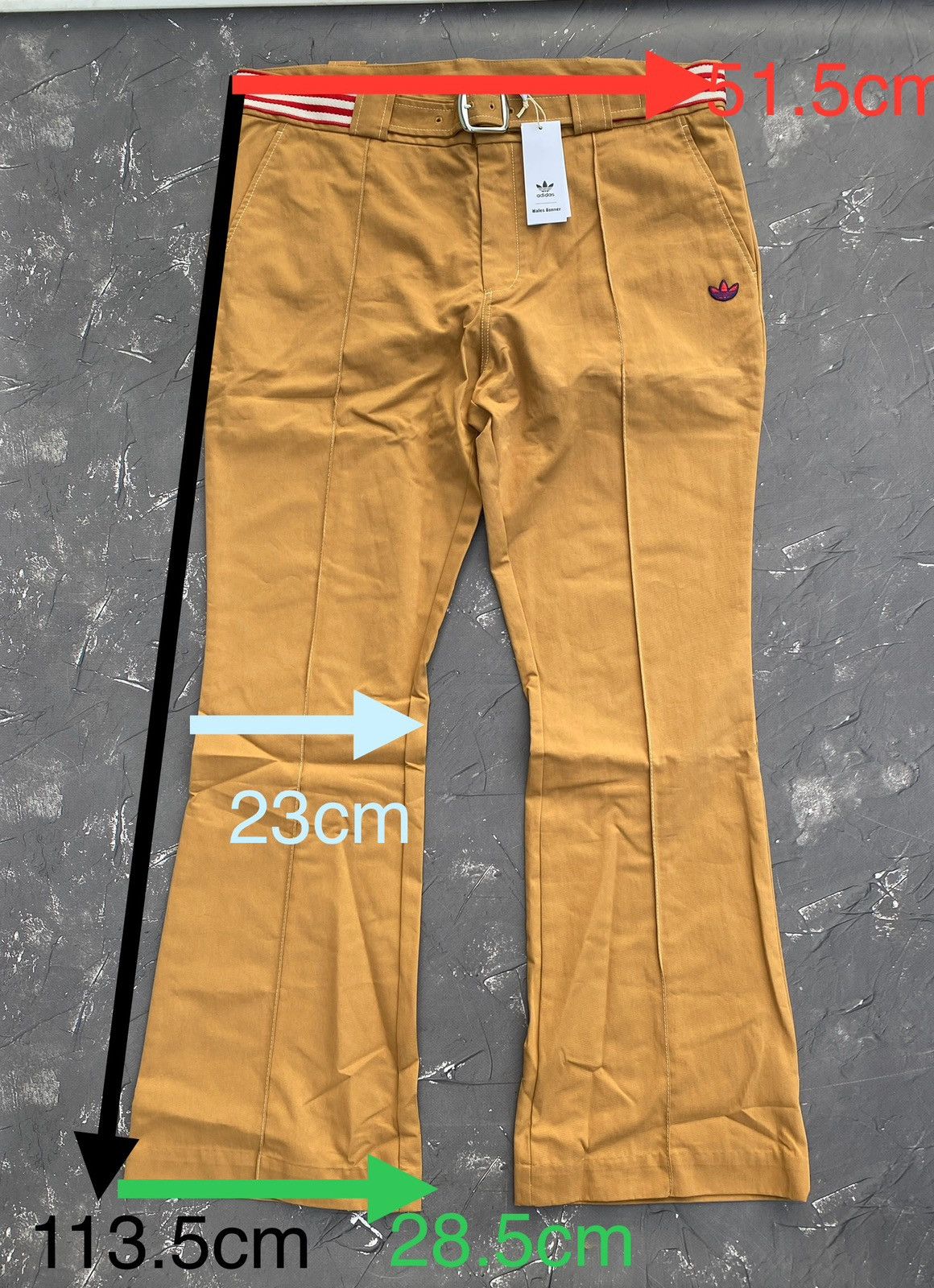 Adidas × Wales Bonner New Adidas Wales Bonner Flared Khaki Pants Size L Size US 33 - 3 Thumbnail