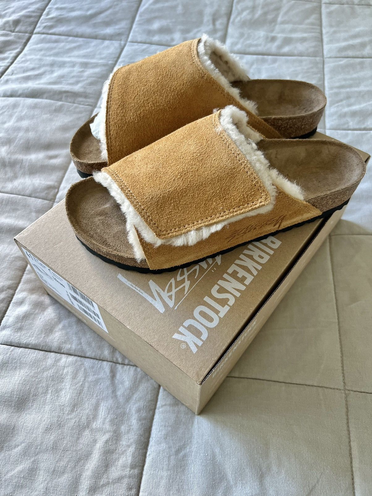 ★関税込★Stussy★Stussy & BIRKENSTOCK SOLANA SLIDE CARAMEL Buy Stussy x Solana 'Caramel' - 1027686 | GOAT