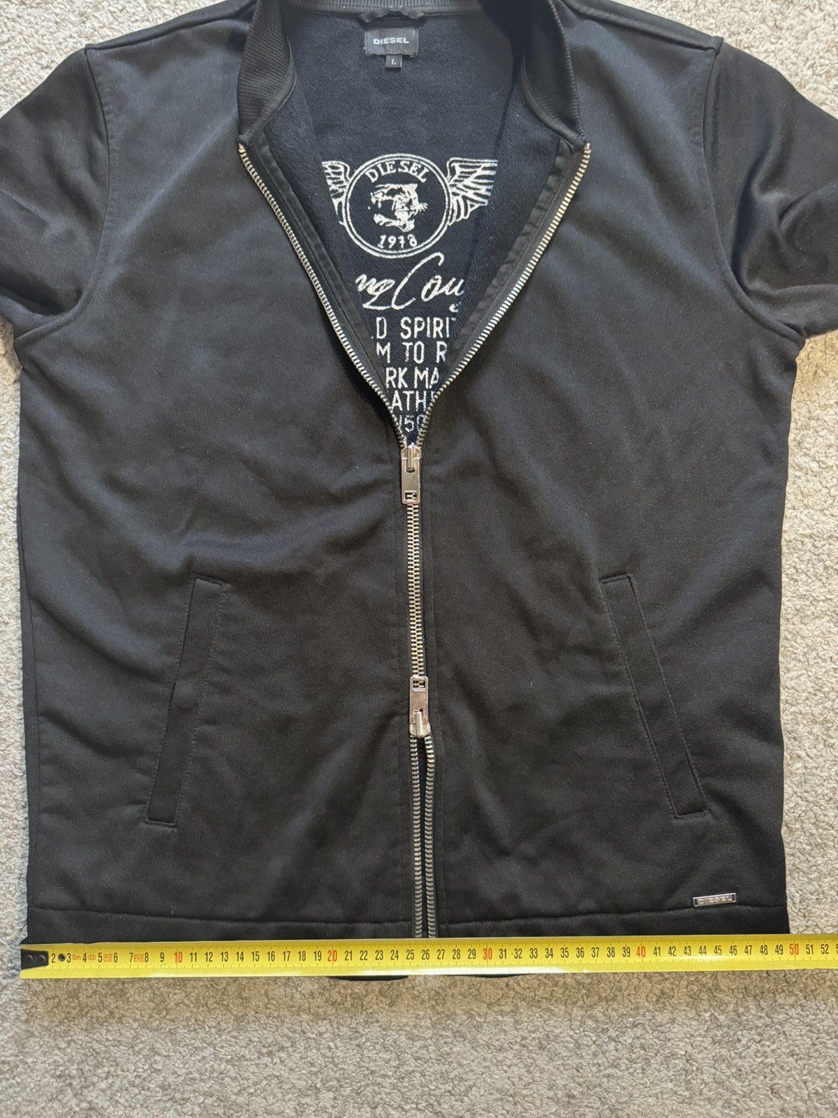Diesel Basic Diesel superior quality knit double zip sweater Size US L / EU 52-54 / 3 - 17 Thumbnail