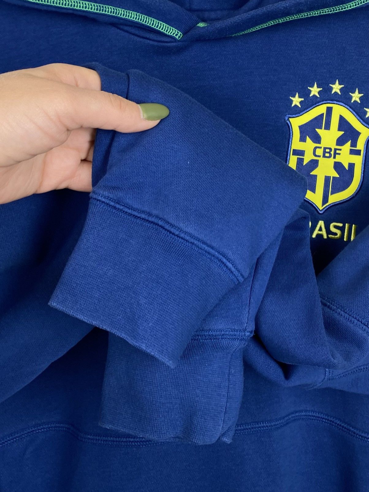Nike Nike Brasil Soccer Football Hoodie Size M Blue Long Sleeve Size US M / EU 48-50 / 2 - 3 Thumbnail