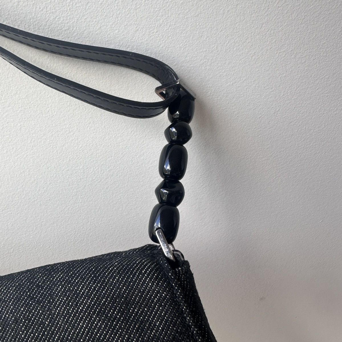 Dior Vintage Dior Malice Pearl Denim Bag Size ONE SIZE - 10 Thumbnail