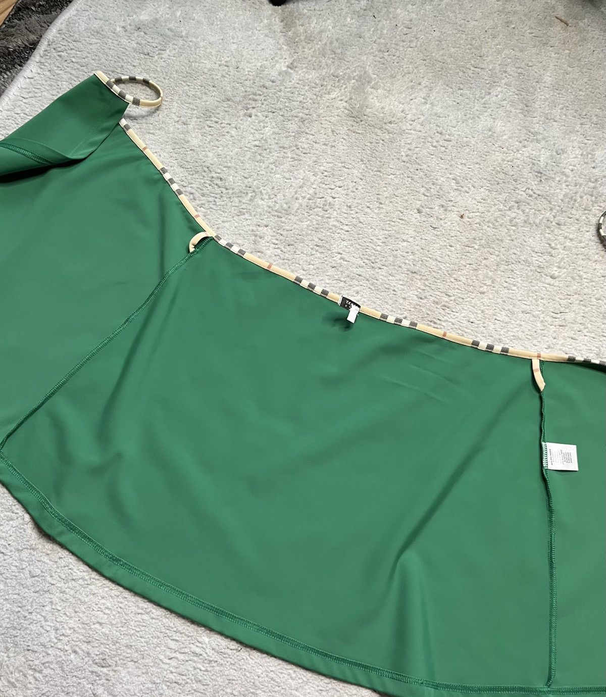 Burberry Burberry Basic Greeb Tie Mini Skirt check summer designer Size 27" / US 4 / IT 40 - 3 Thumbnail