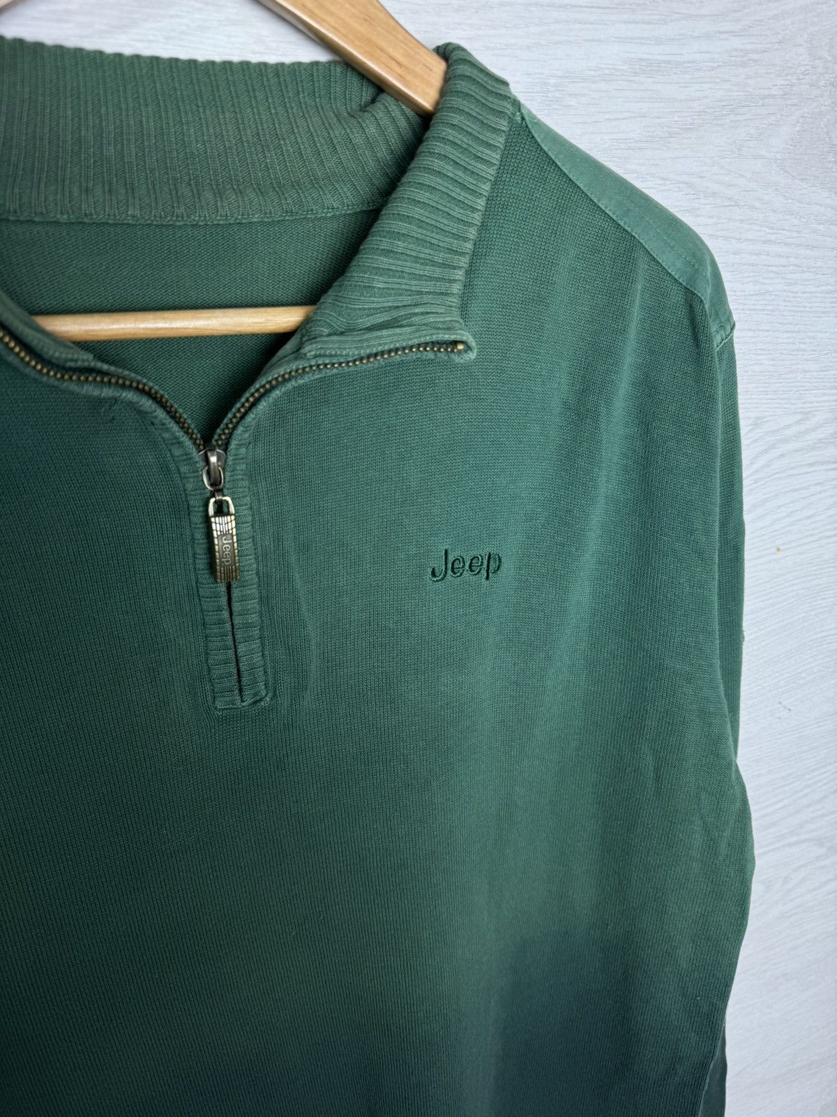 Jeep Jeep Half-Zip Knit Sweater Vintage USA Size US L / EU 52-54 / 3 - 5 Thumbnail