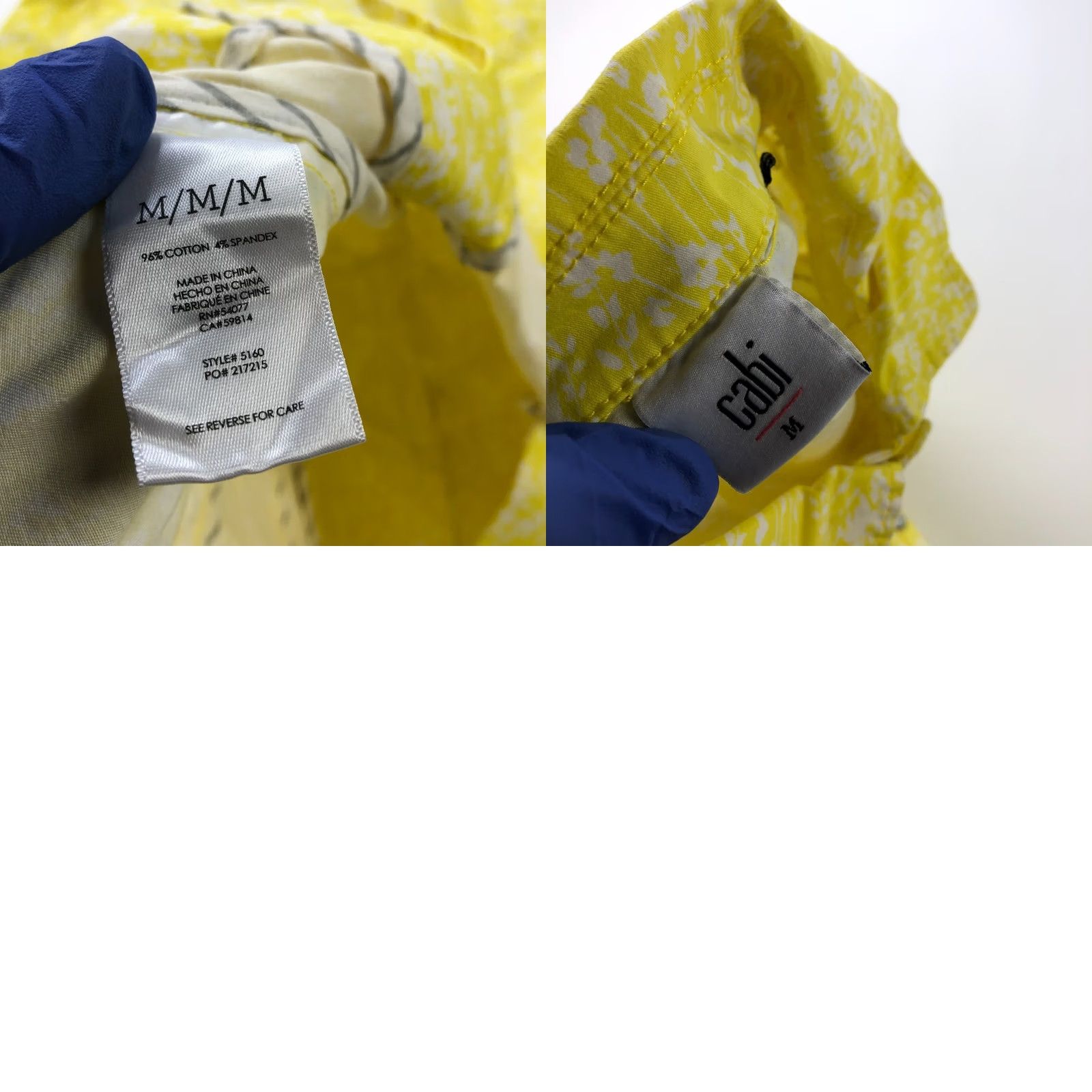 Vintage Cabi Blazer Shirt Womens Floral Button Jacket 5160 Yellow M Medium Spring Field Of Daisies Womens Button Blazer Jacket 5160 Yellow MINT Size M / US 6-8 / IT 42-44 - 8 Thumbnail