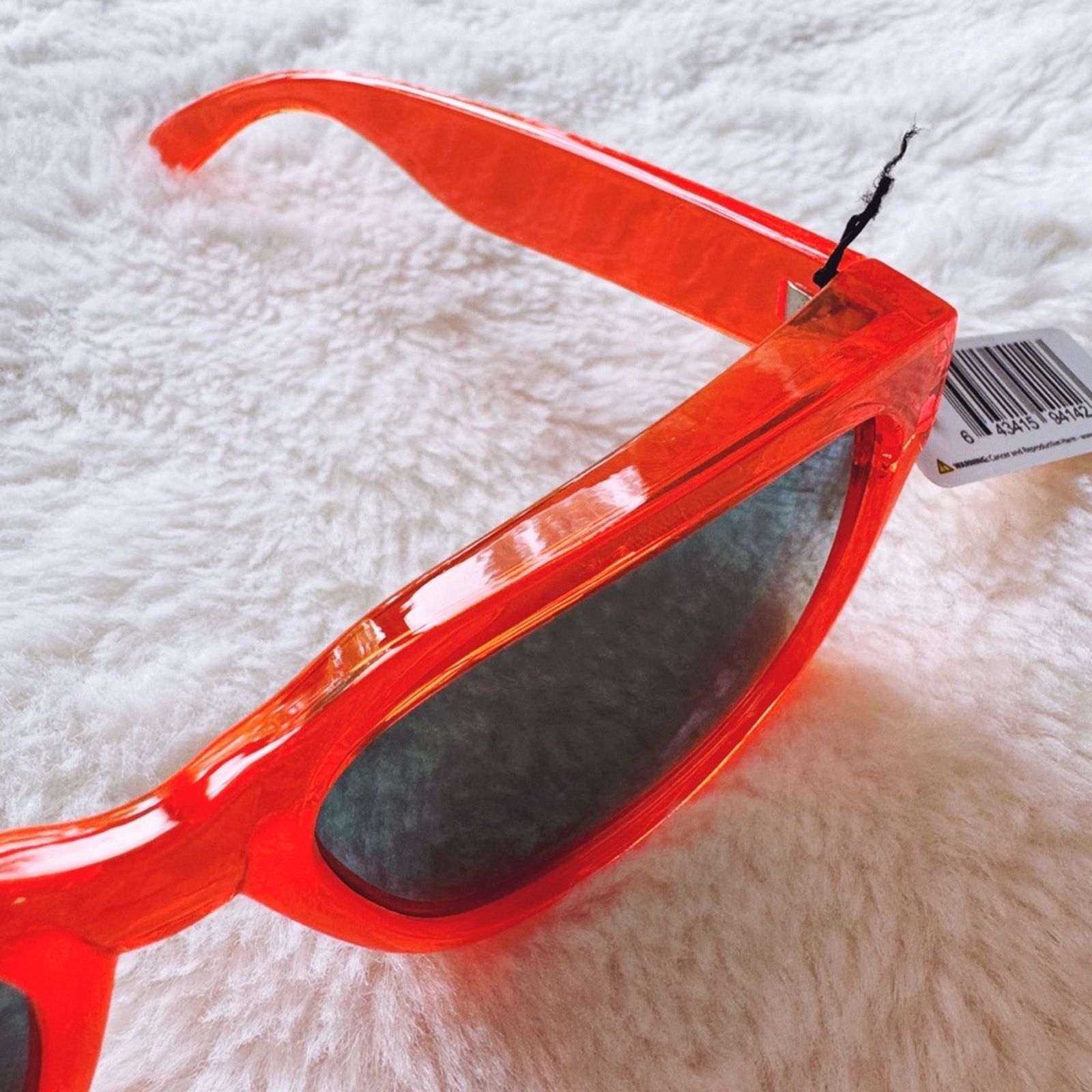 Other Cedric Bright Orange Mirrored Sunglasses Size ONE SIZE - 6 Thumbnail