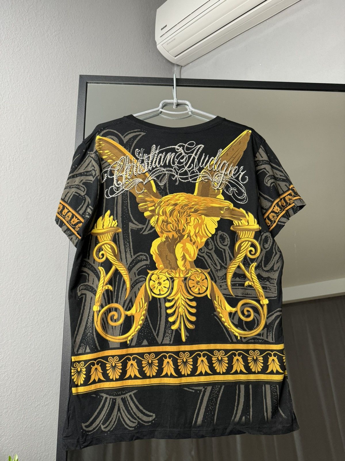 Ed Hardy × Vintage Vintage Ed Hardy by Christian Audigier tee polo avangarde Size US L / EU 52-54 / 3 - 2 Thumbnail