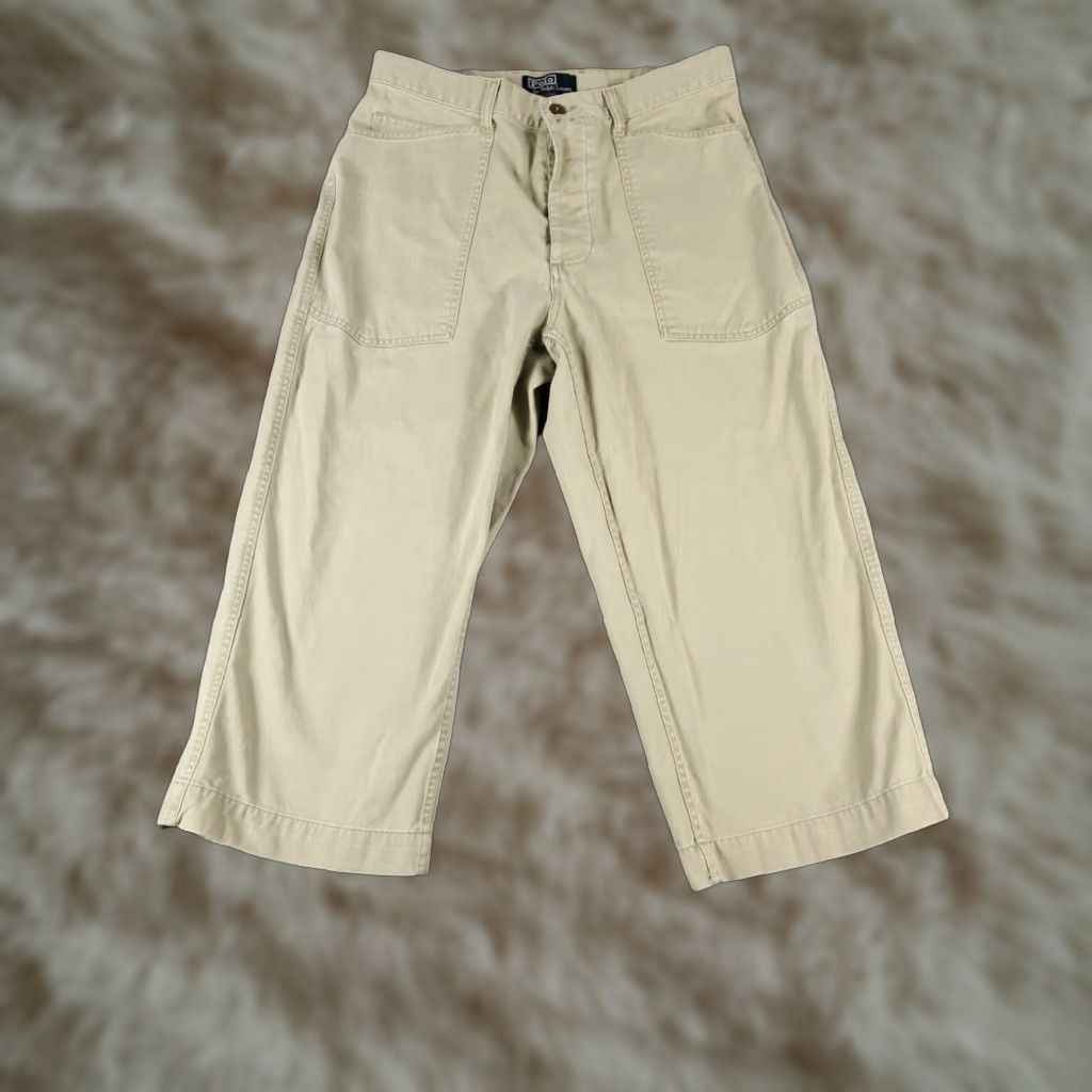 Ralph Lauren Ralph Lauren Womens Capri Jeans Biege Extra Large XL Vintage Size 24" / US 00 / IT 34 - 1 Thumbnail