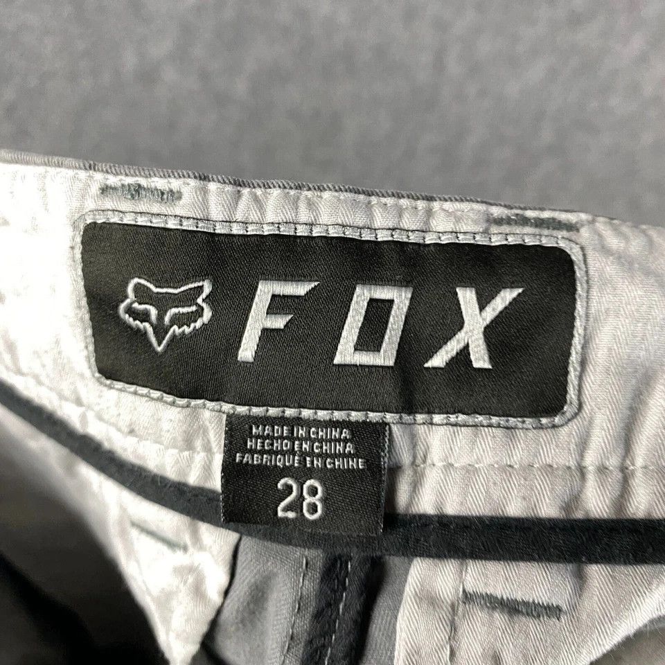 Fox Racing Fox Shorts Men's 28 Bermuda Gray Cotton Blend Casual Adults Size US 28 / EU 44 - 7 Thumbnail