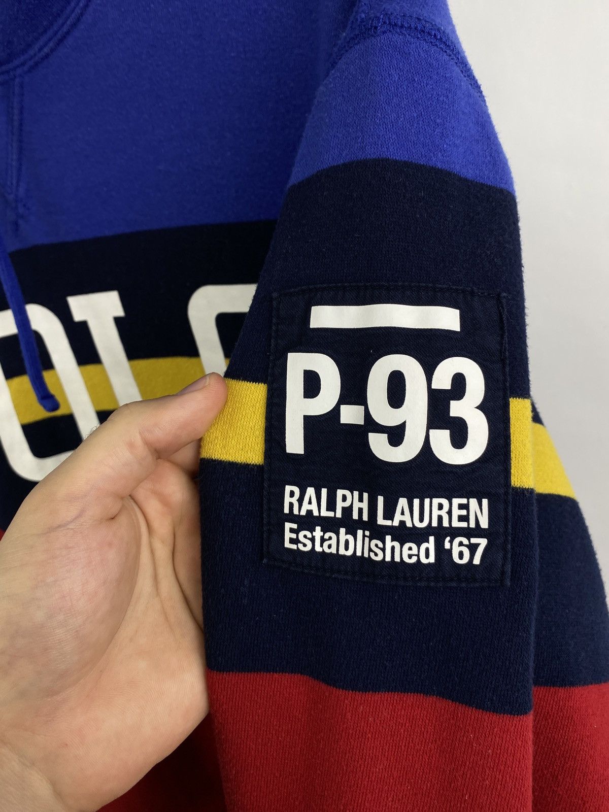 Polo Ralph Lauren 🇺🇸 Vintage Ralph Lauren P-93 Established 67 Hoodie Rare Y2K Size US M / EU 48-50 / 2 - 4 Thumbnail