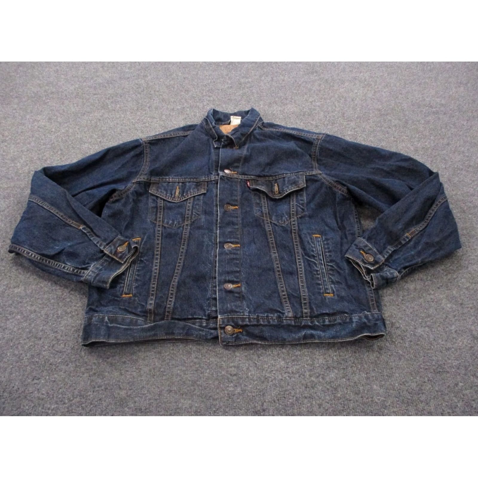 Levi's VINTAGE Levi's Trucker Jacket Mens M Blue Denim Jean Work Heavy 70507 4811 Bomber Pockets Size US 31 - 2 Thumbnail