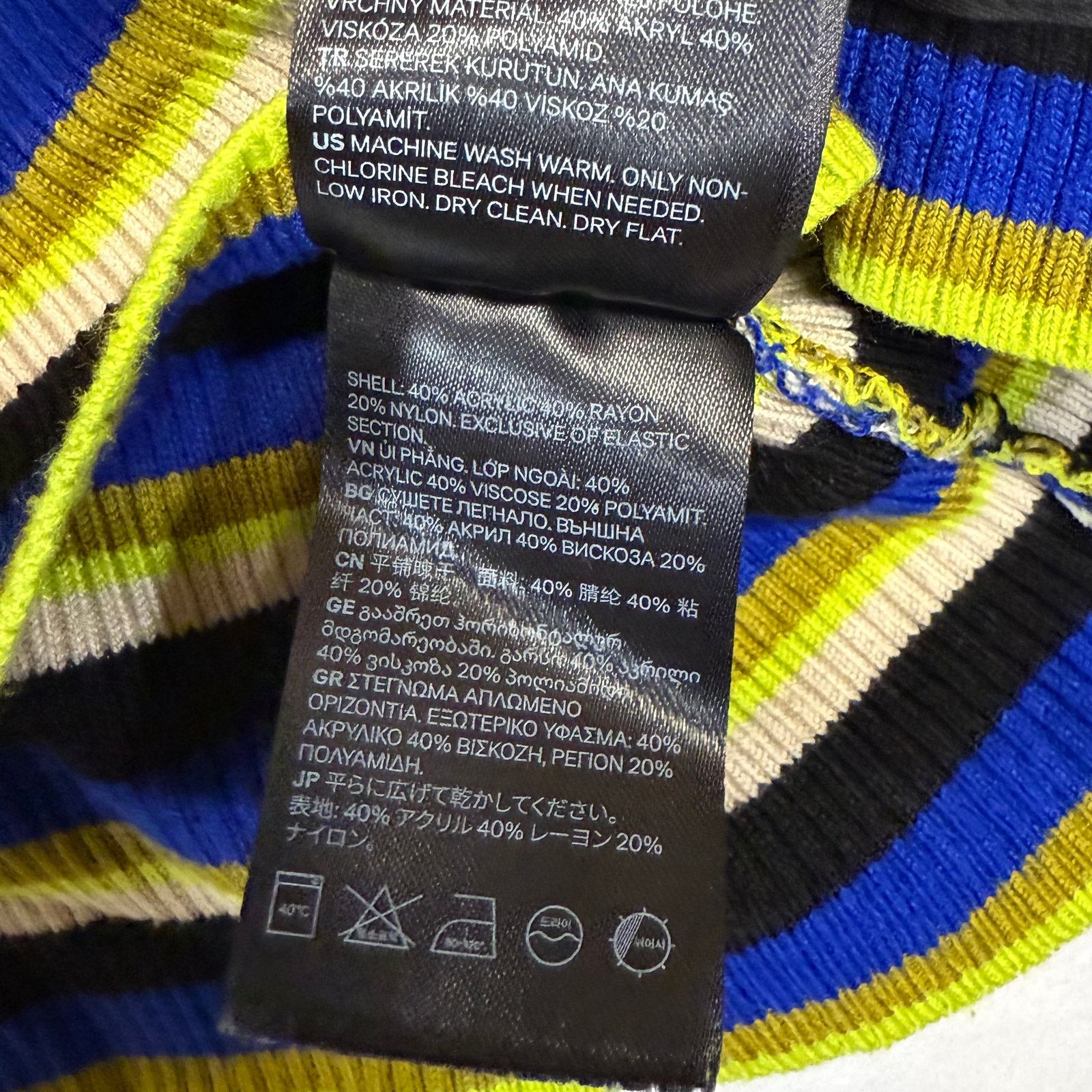 Kangol Kangol x H&M Medium Mockneck Cropped Sweater Retro Colorful Size M / US 6-8 / IT 42-44 - 12 Thumbnail