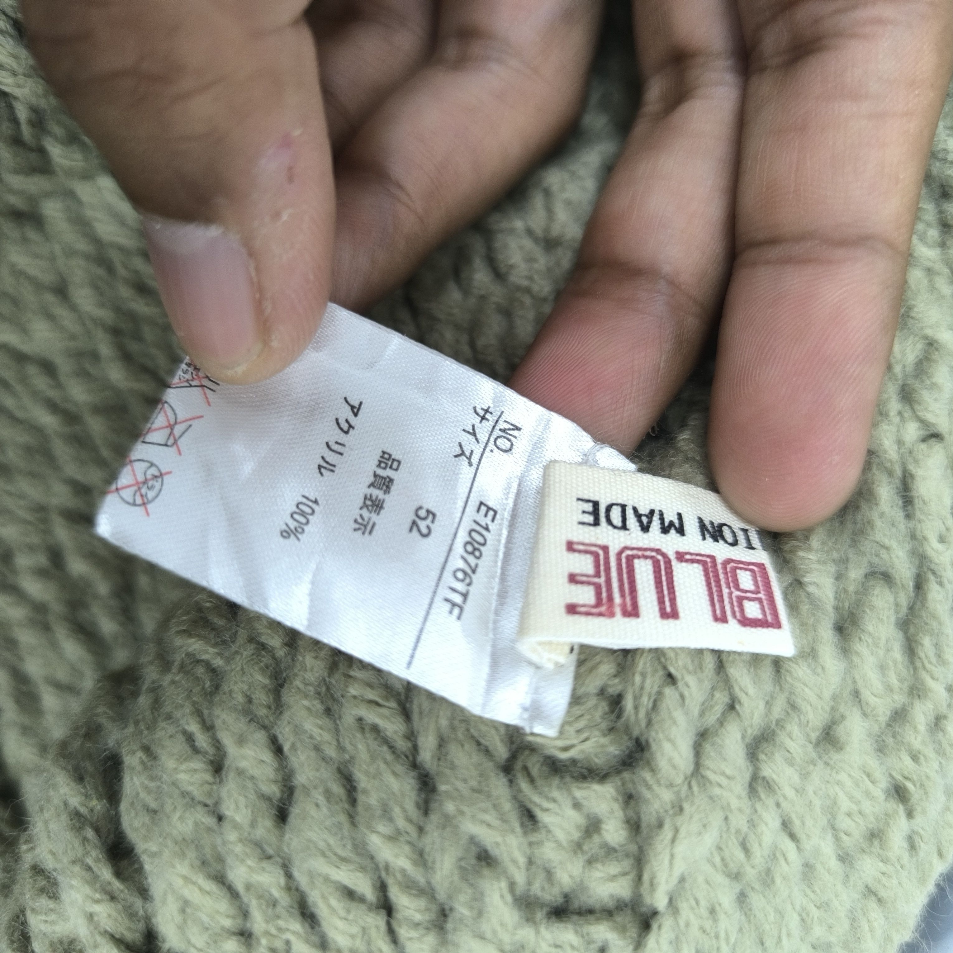 Japanese Brand 🌟Japanese brand east blue art pull pull beanie hat Size ONE SIZE - 5 Thumbnail
