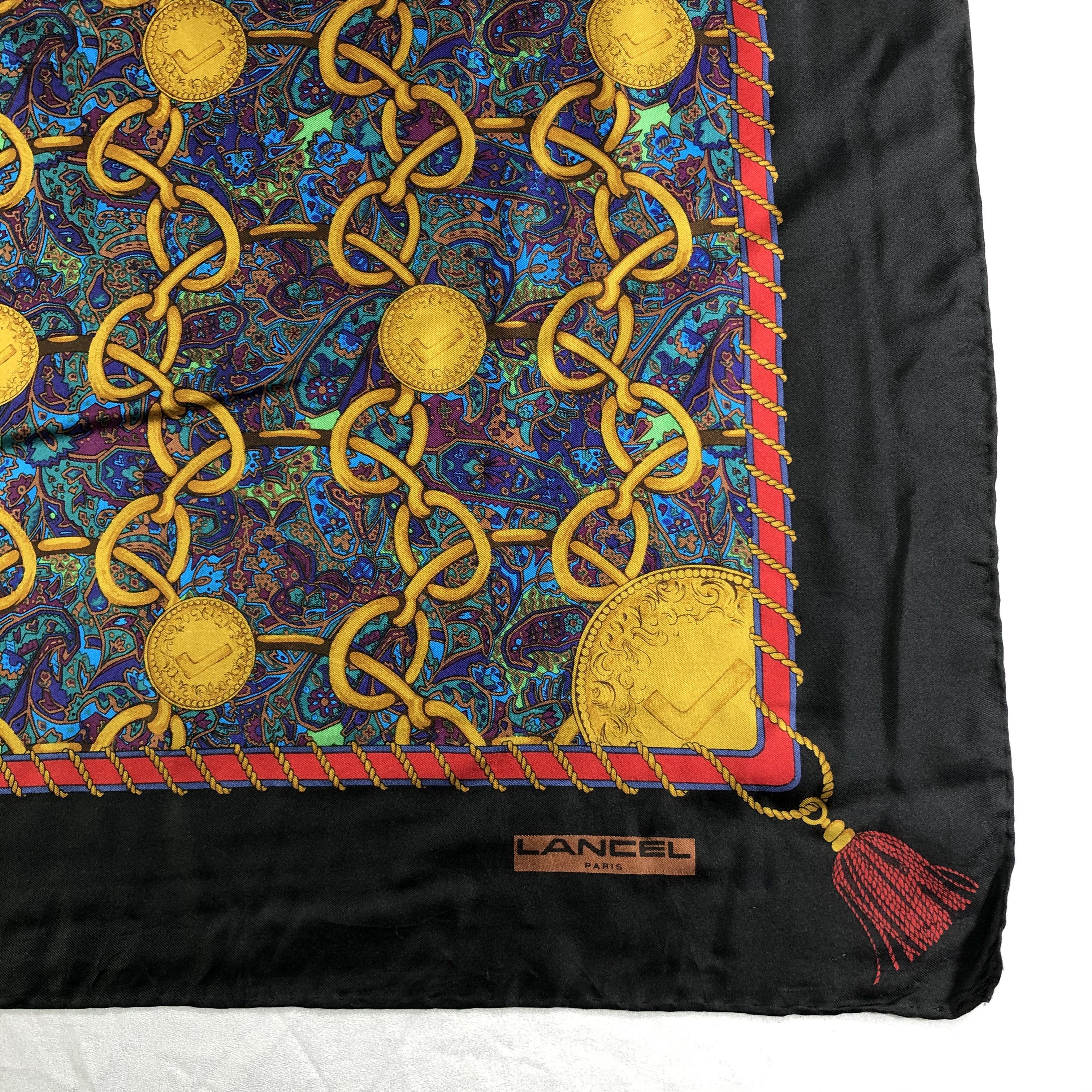 Lancel × Vintage Vintage Lancel Silk Scarf Size ONE SIZE - 3 Thumbnail