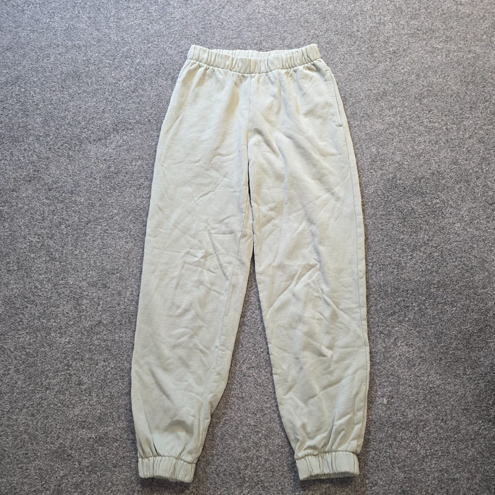 Vintage John Galt Sweatpants Womens One Size Green Joggers Pull On Lounge Comfort Casual Pockets Logo Size 42" / US 20 - 2 Thumbnail