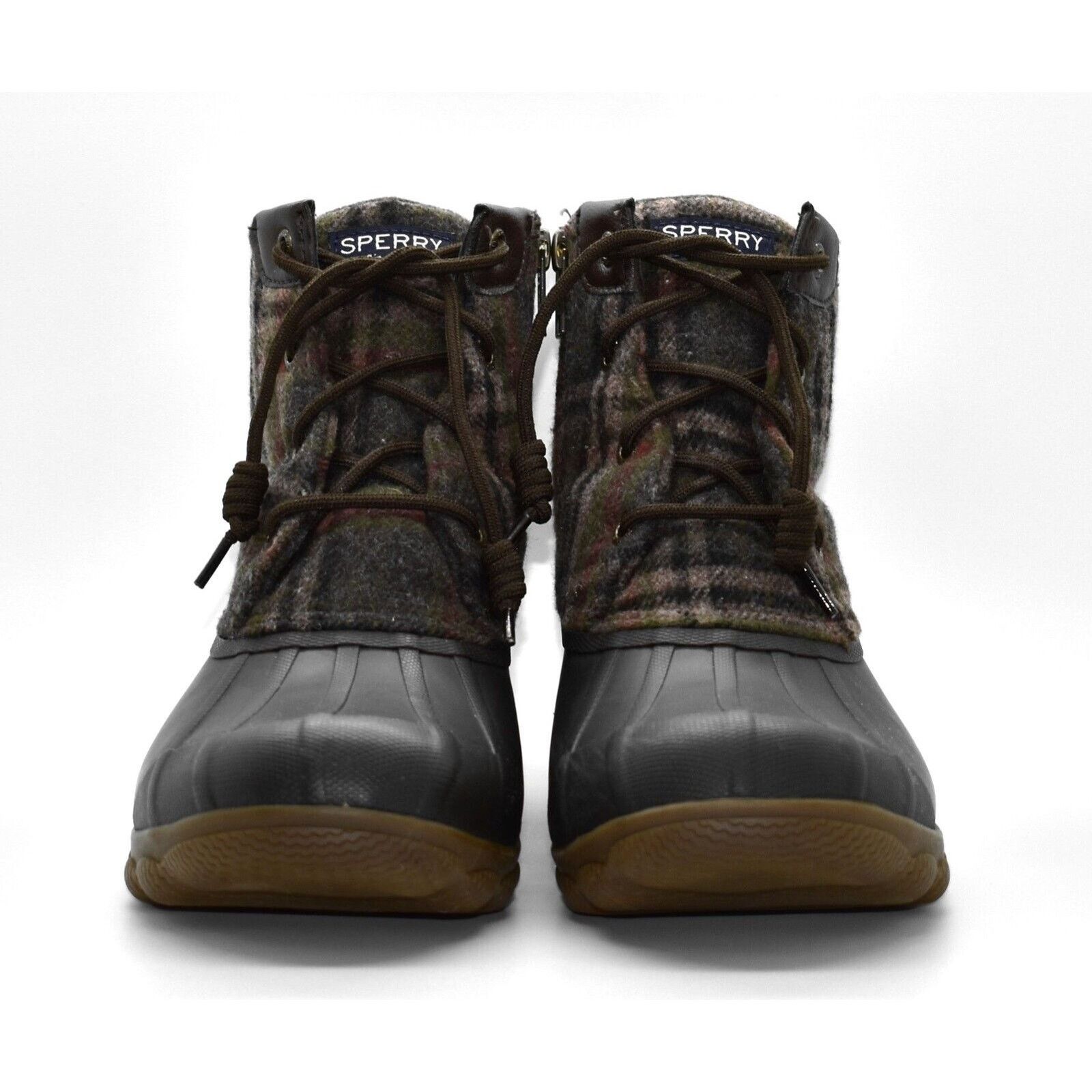 Sperry SPERRY STS83680 Plaid Brown Rubber Bottom Duck Boot Shoes 8 Size US 8 / IT 38 - 4 Thumbnail