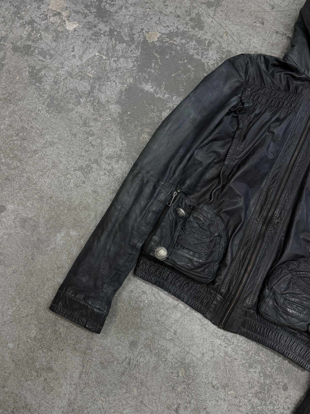 Japanese Brand Vintage Real Leather Avant Garde y2k Jacket Size M / US 6-8 / IT 42-44 - 7 Thumbnail