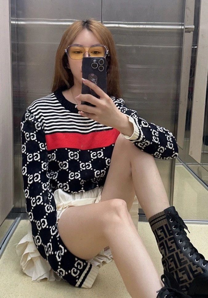 Prada Prada Double G old flower full print knit sweater 2501-Next Size US XL / EU 56 / 4 - 4 Thumbnail